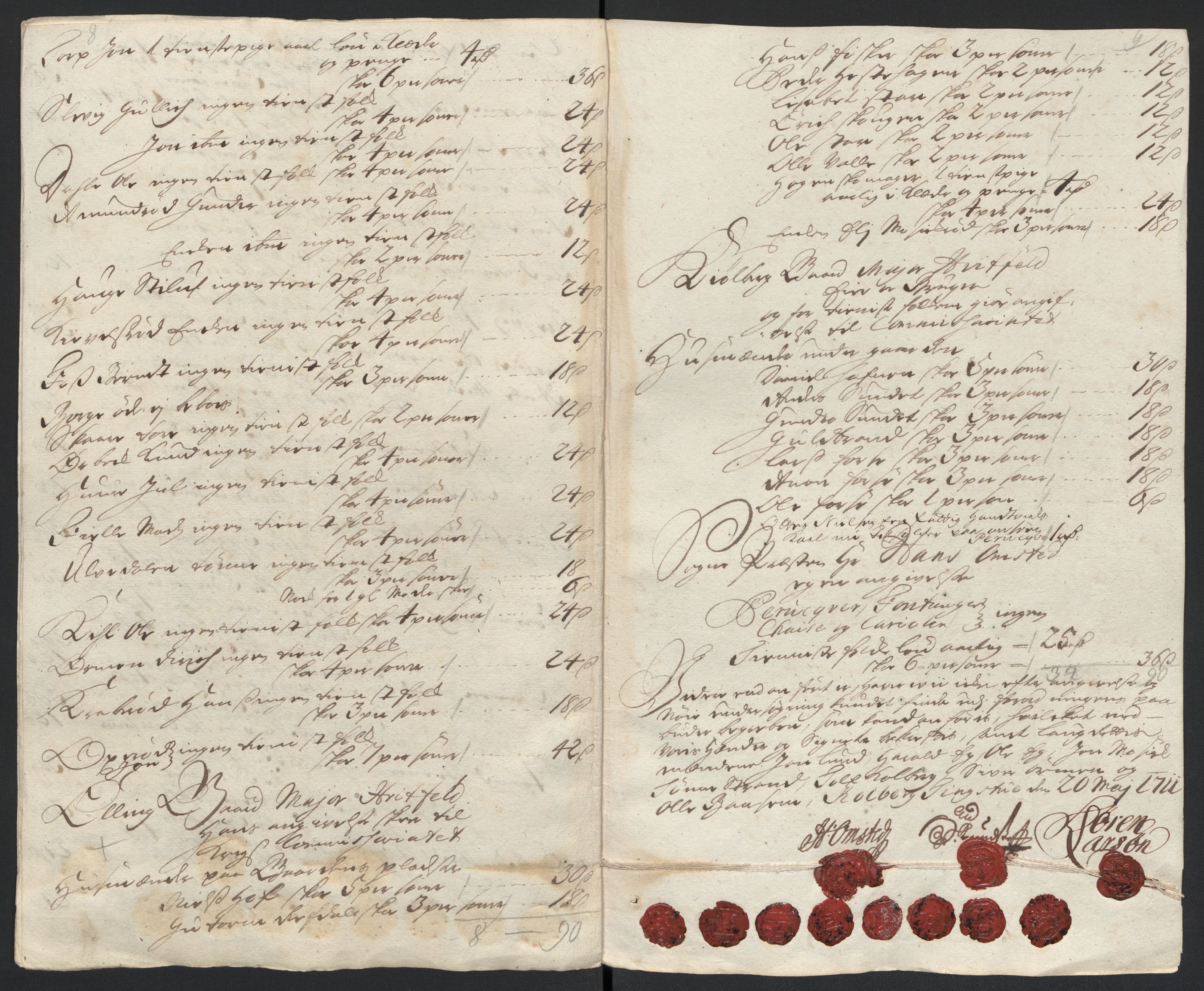 Rentekammeret inntil 1814, Reviderte regnskaper, Fogderegnskap, AV/RA-EA-4092/R04/L0136: Fogderegnskap Moss, Onsøy, Tune, Veme og Åbygge, 1711, s. 365