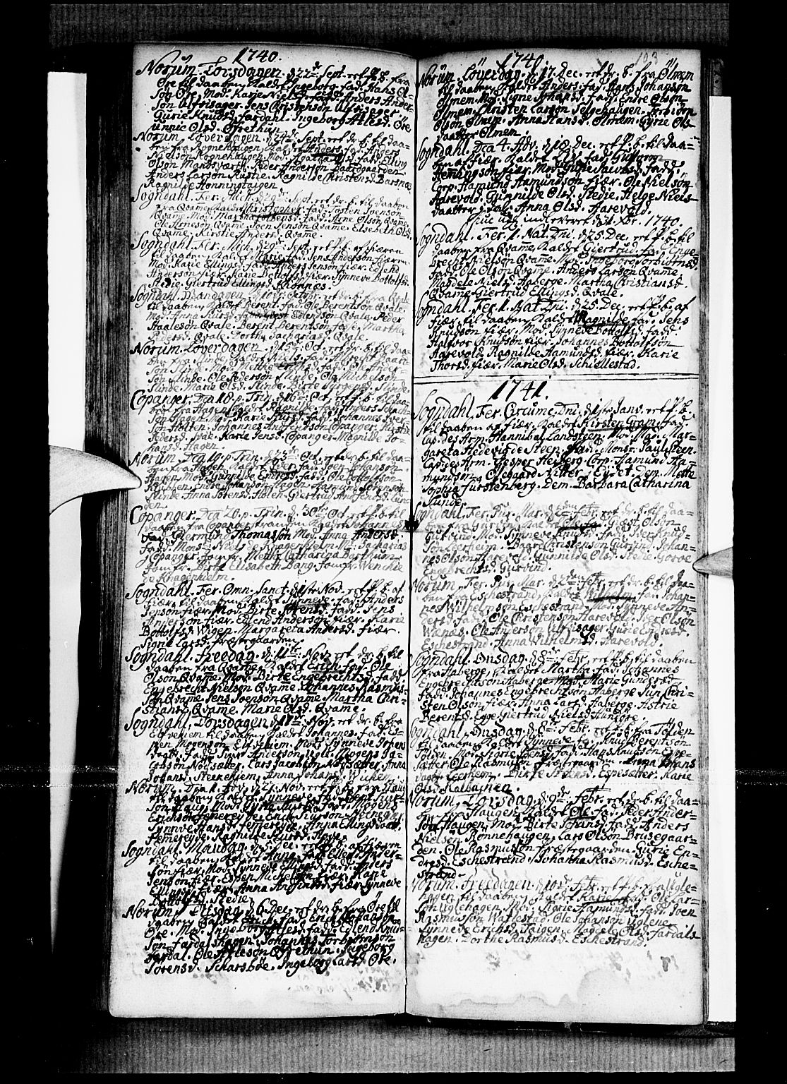 Sogndal sokneprestembete, SAB/A-81301/H/Haa/Haaa/L0002: Ministerialbok nr. A 2, 1725-1741, s. 103