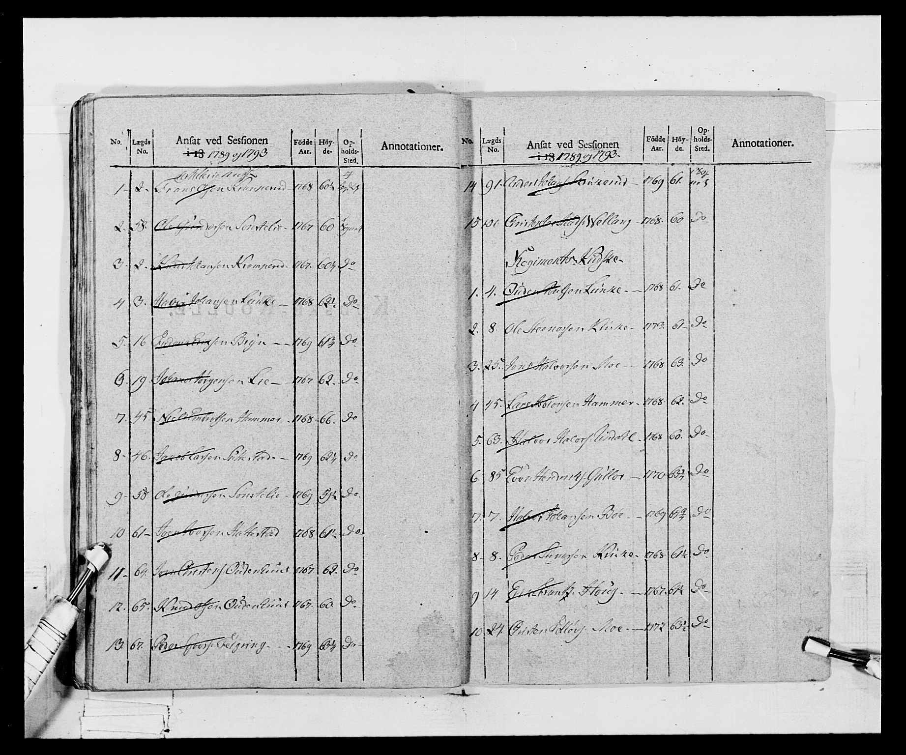 Generalitets- og kommissariatskollegiet, Det kongelige norske kommissariatskollegium, AV/RA-EA-5420/E/Eh/L0068: Opplandske nasjonale infanteriregiment, 1802-1805, s. 483