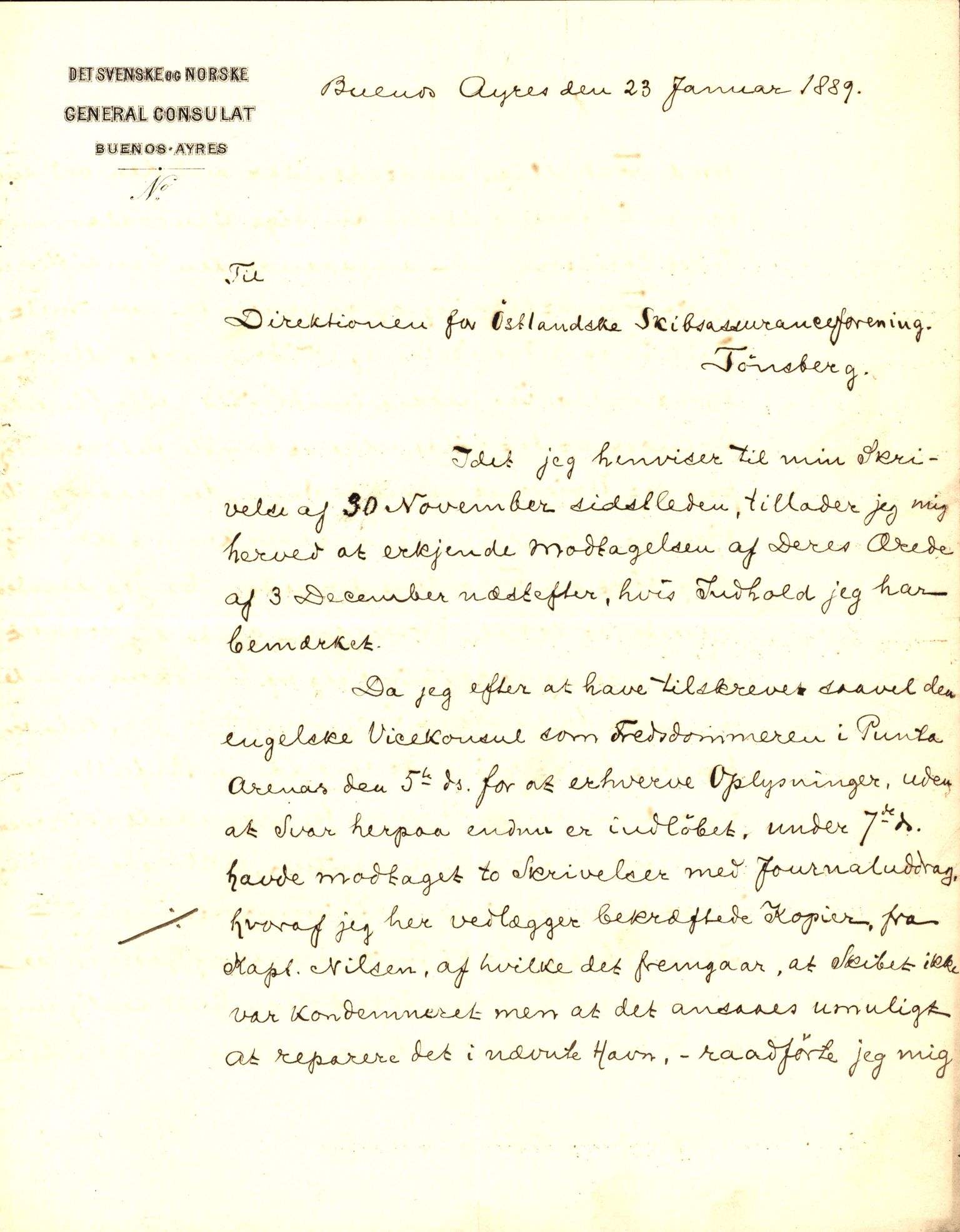 Pa 63 - Østlandske skibsassuranceforening, VEMU/A-1079/G/Ga/L0022/0007: Havaridokumenter / Nyassa, Mjølner, 1888, s. 204