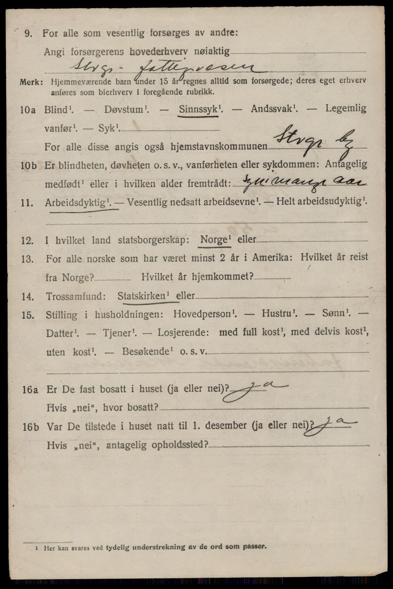 SAST, Folketelling 1920 for 1126 Hetland herred, 1920, s. 22214