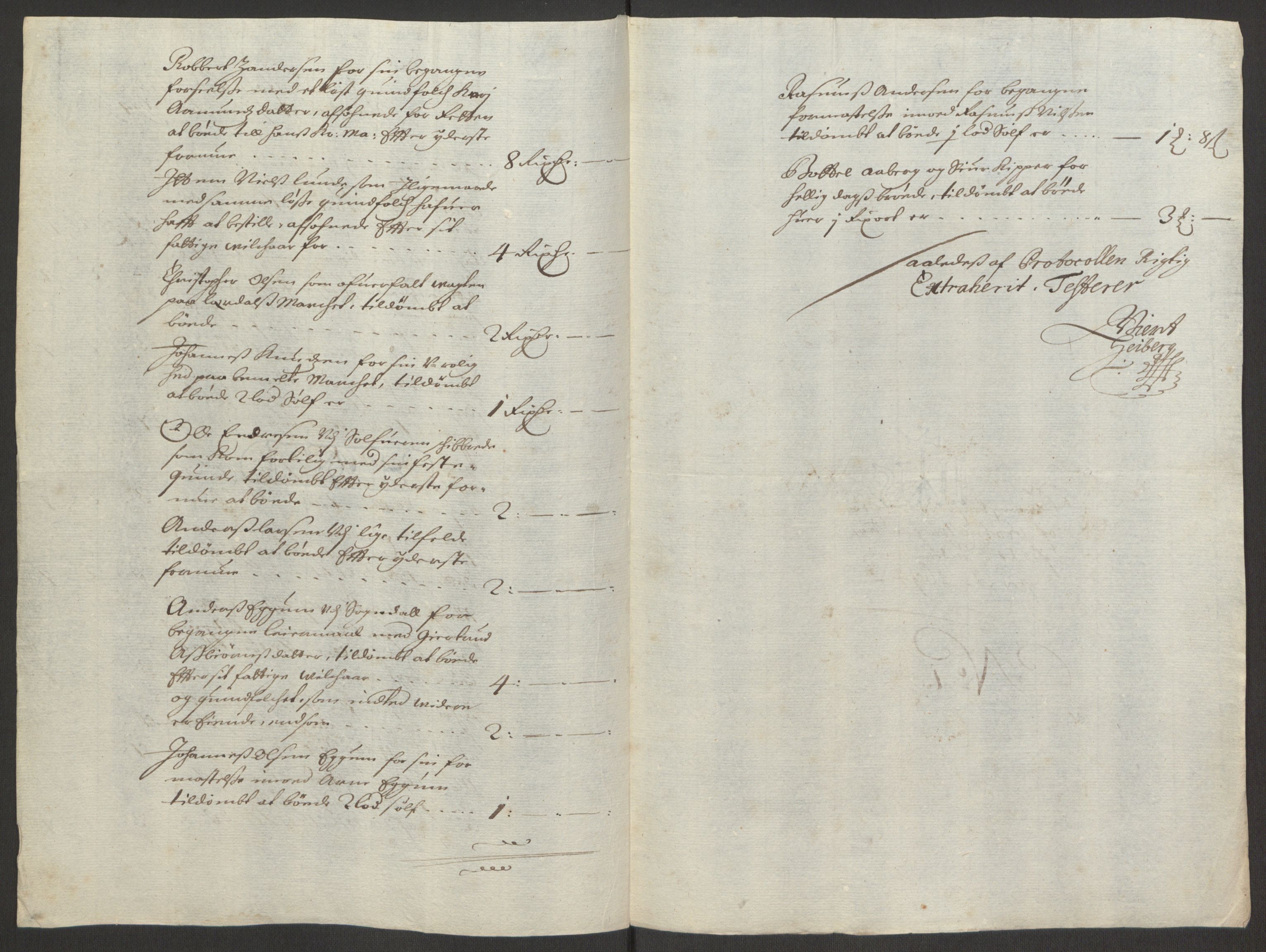 Rentekammeret inntil 1814, Reviderte regnskaper, Fogderegnskap, RA/EA-4092/R52/L3307: Fogderegnskap Sogn, 1693-1694, s. 441