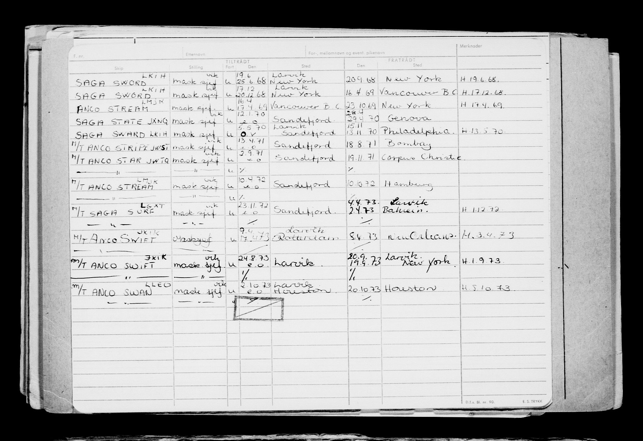 Direktoratet for sjømenn, AV/RA-S-3545/G/Gb/L0203: Hovedkort, 1922, s. 445