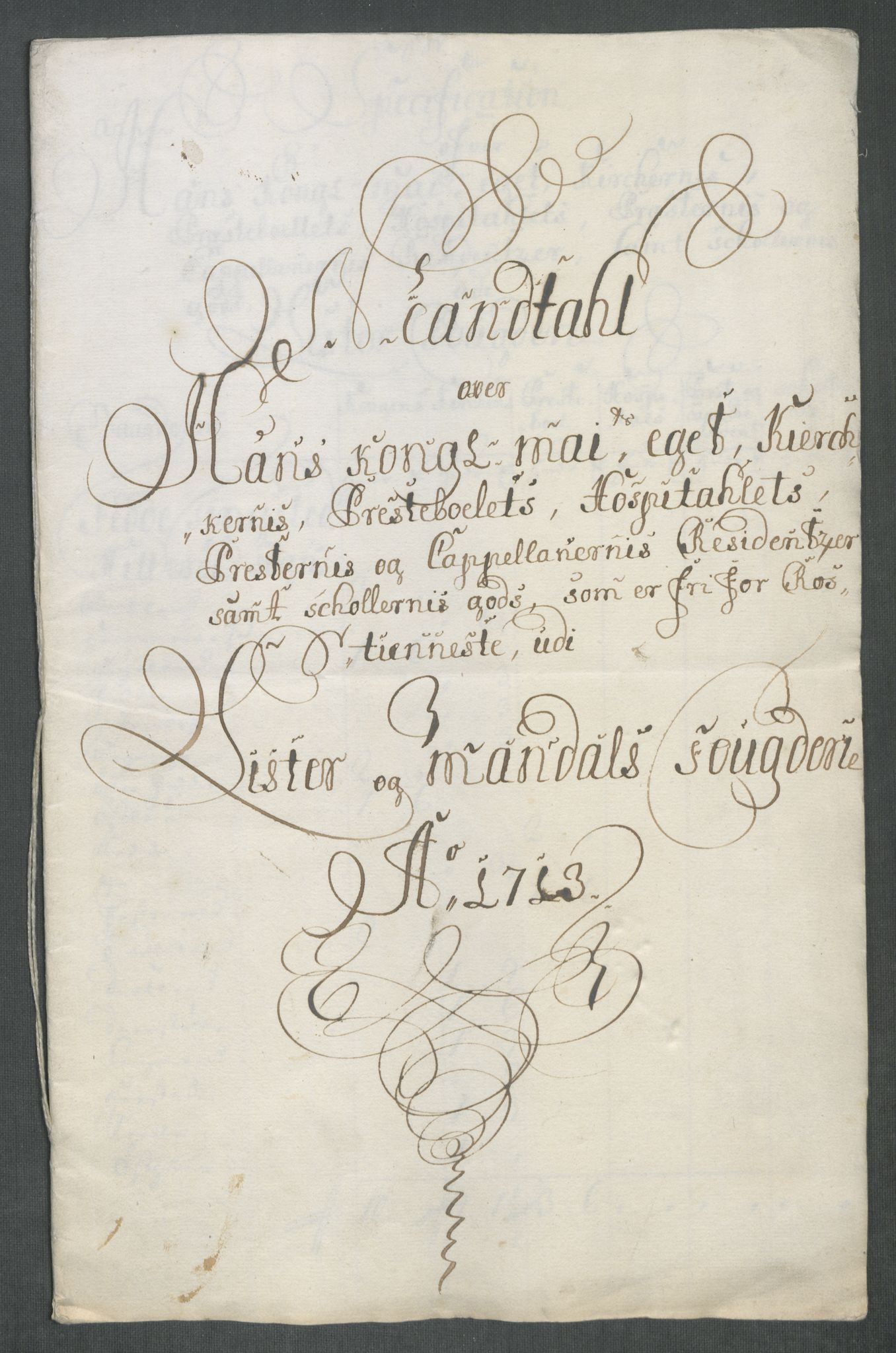 Rentekammeret inntil 1814, Reviderte regnskaper, Fogderegnskap, RA/EA-4092/R43/L2556: Fogderegnskap Lista og Mandal, 1713, s. 27
