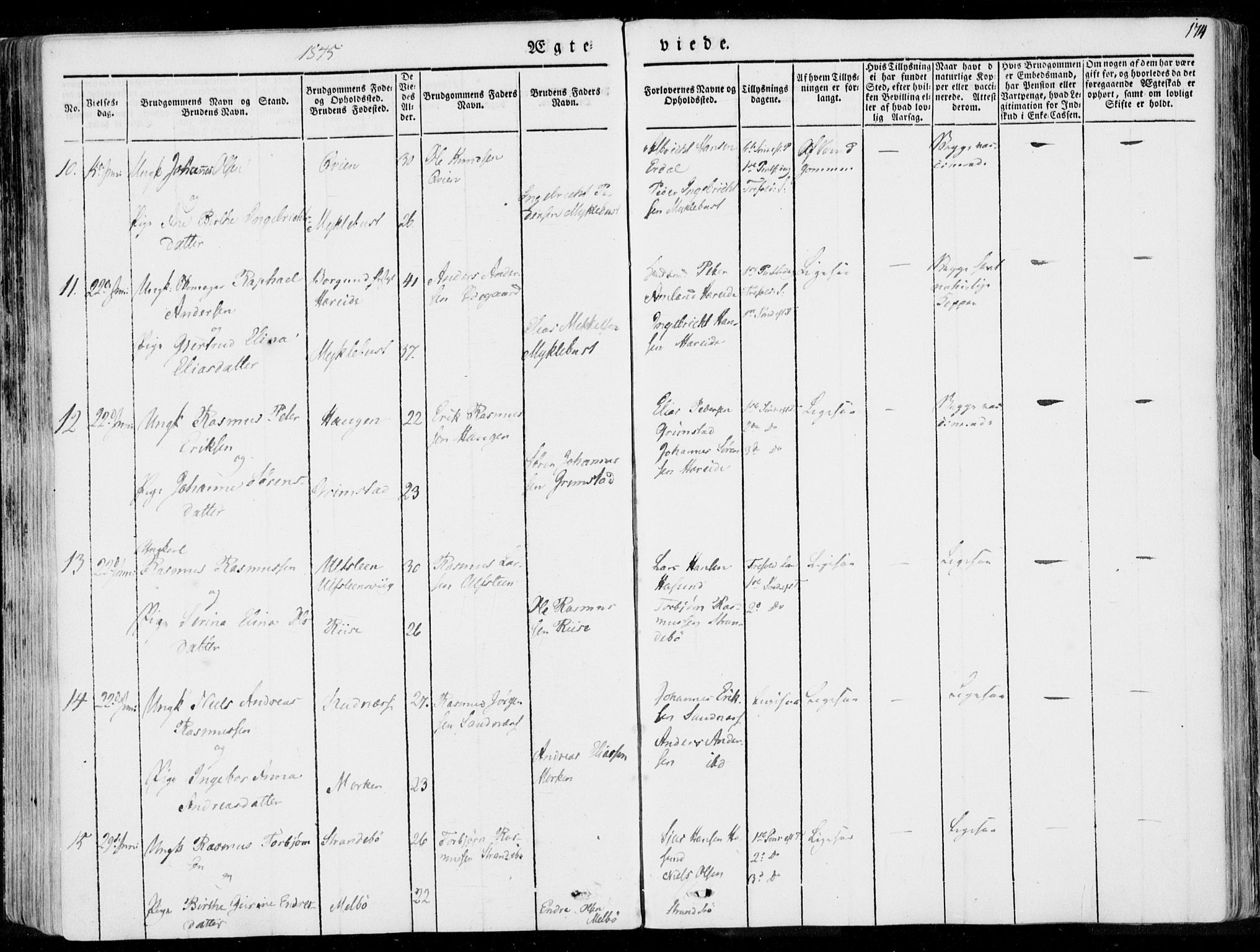 Ministerialprotokoller, klokkerbøker og fødselsregistre - Møre og Romsdal, AV/SAT-A-1454/509/L0104: Ministerialbok nr. 509A02, 1833-1847, s. 174