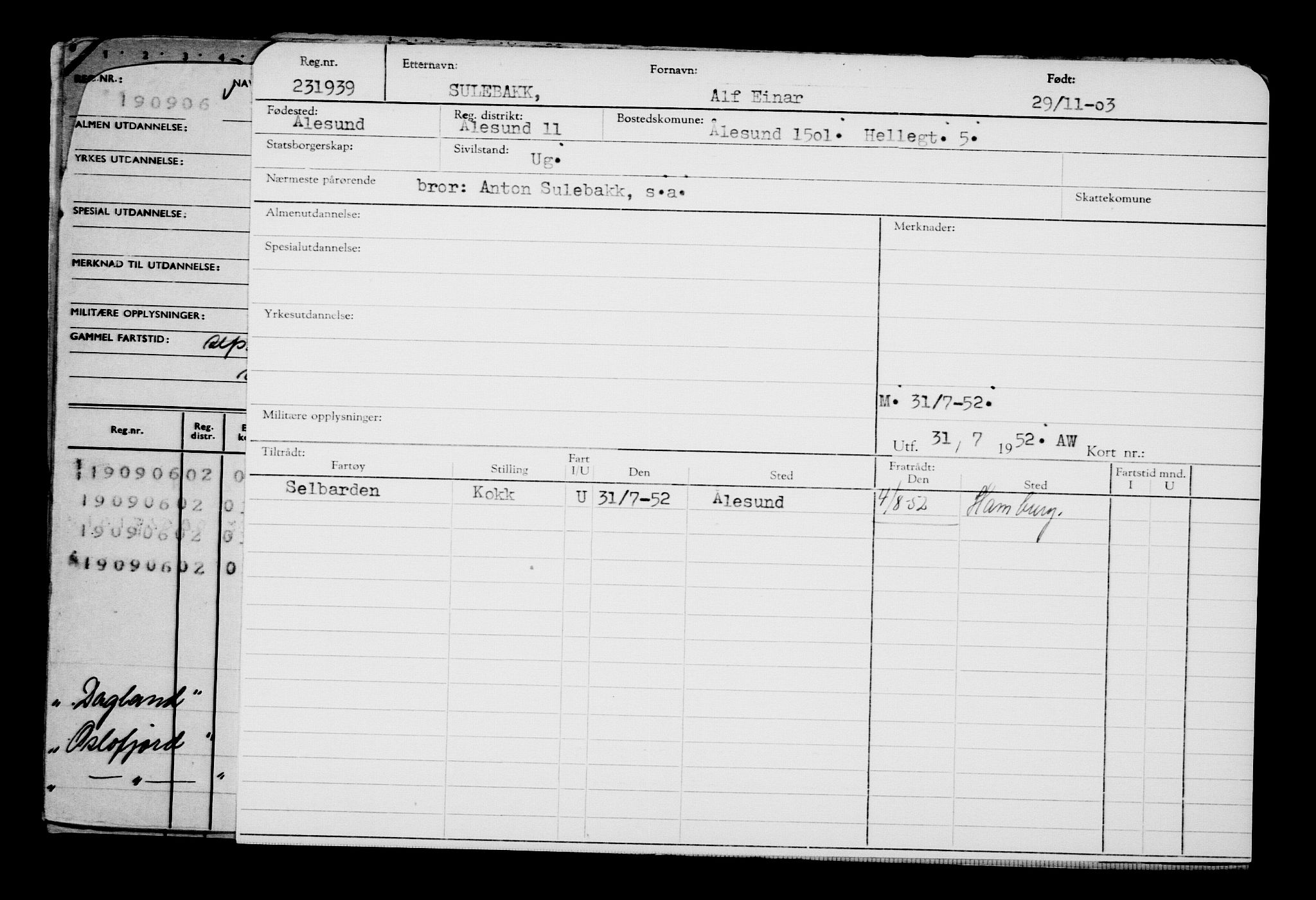 Direktoratet for sjømenn, AV/RA-S-3545/G/Gb/L0051: Hovedkort, 1903, s. 537