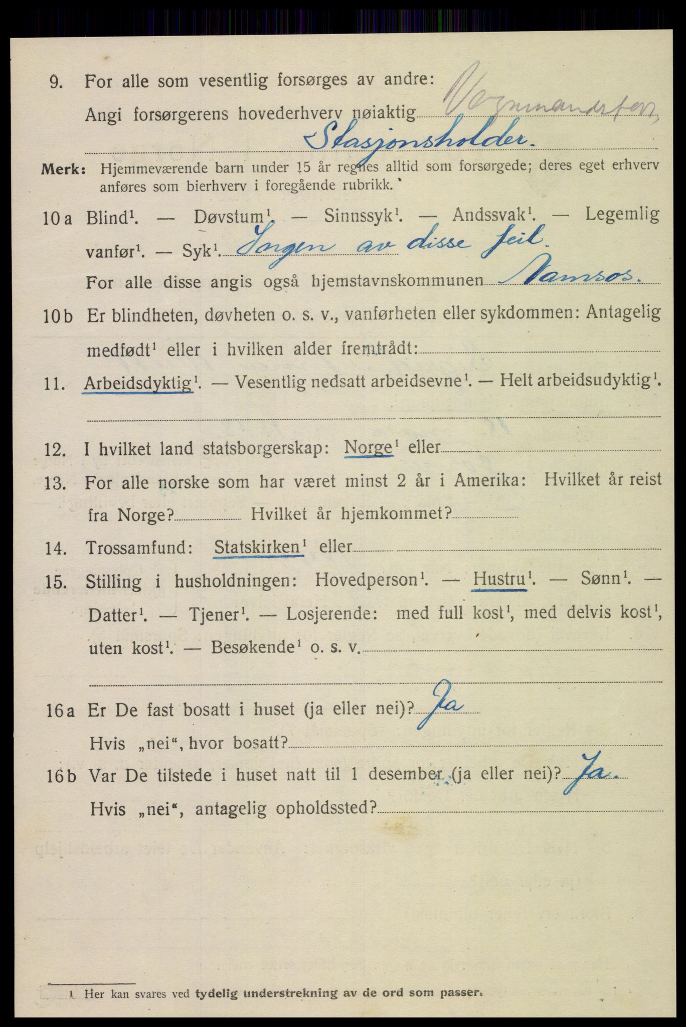 SAT, Folketelling 1920 for 1703 Namsos ladested, 1920, s. 4800
