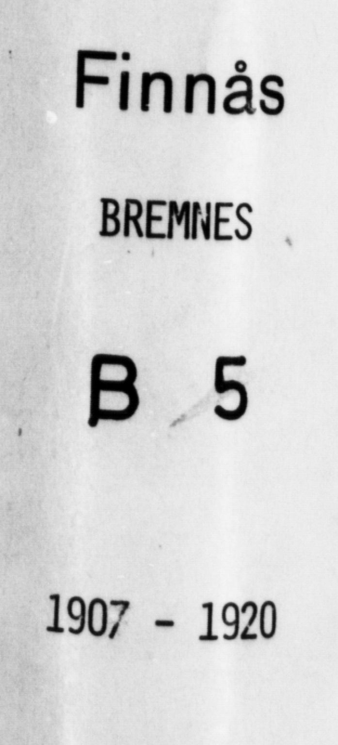 Finnås sokneprestembete, SAB/A-99925/H/Ha/Hab/Habb/L0005: Klokkerbok nr. B 5, 1907-1920