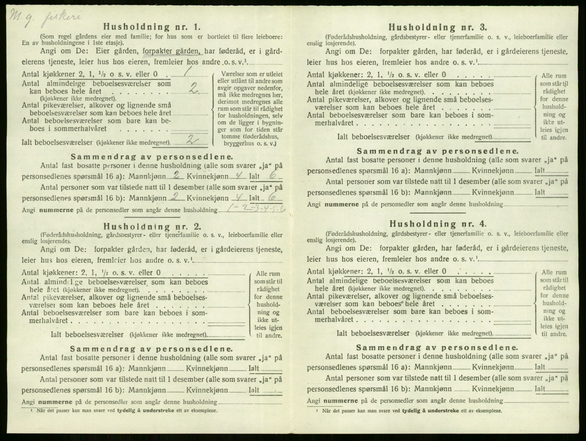 SAKO, Folketelling 1920 for 0612 Hole herred, 1920, s. 372