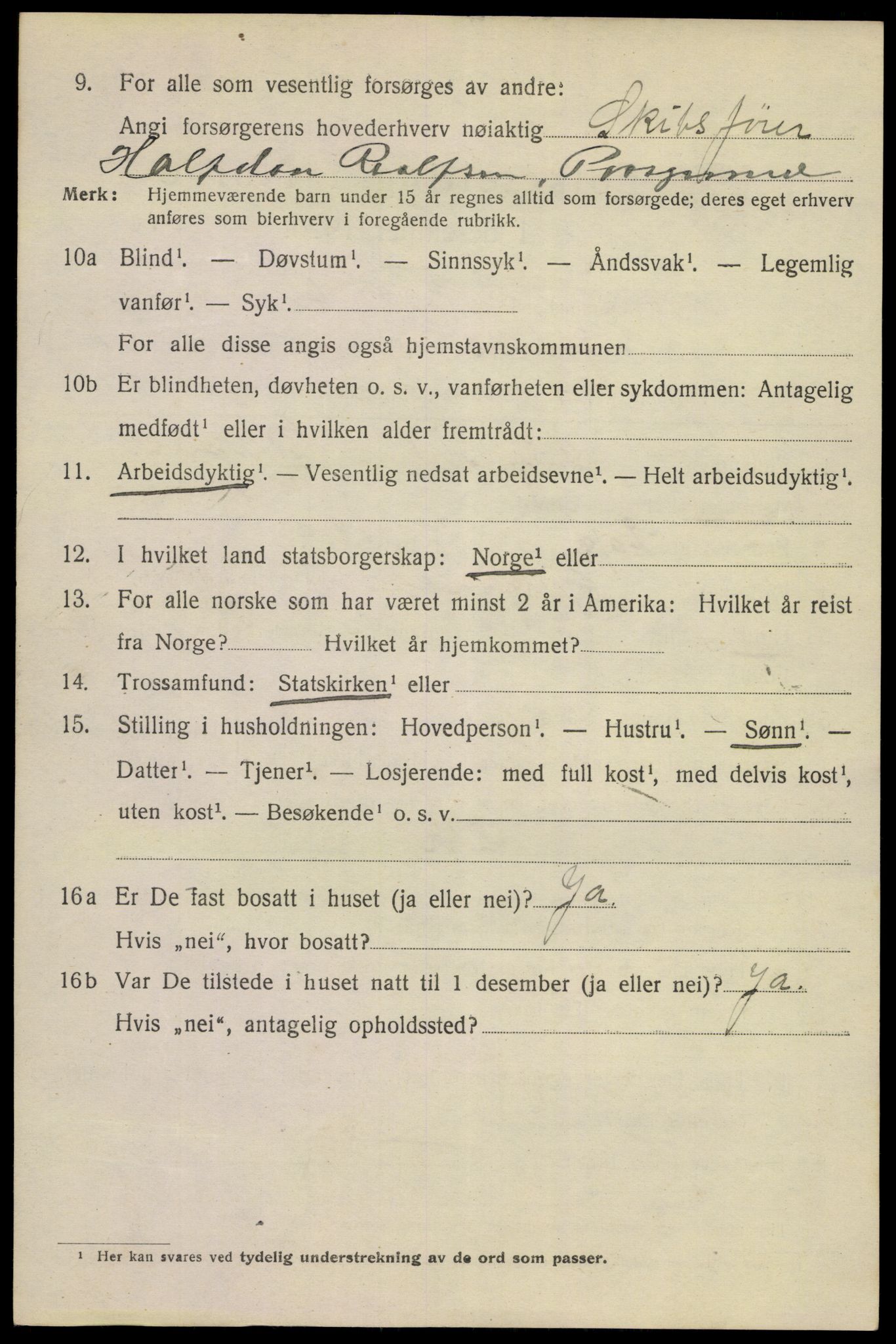 SAKO, Folketelling 1920 for 0805 Porsgrunn kjøpstad, 1920, s. 7150