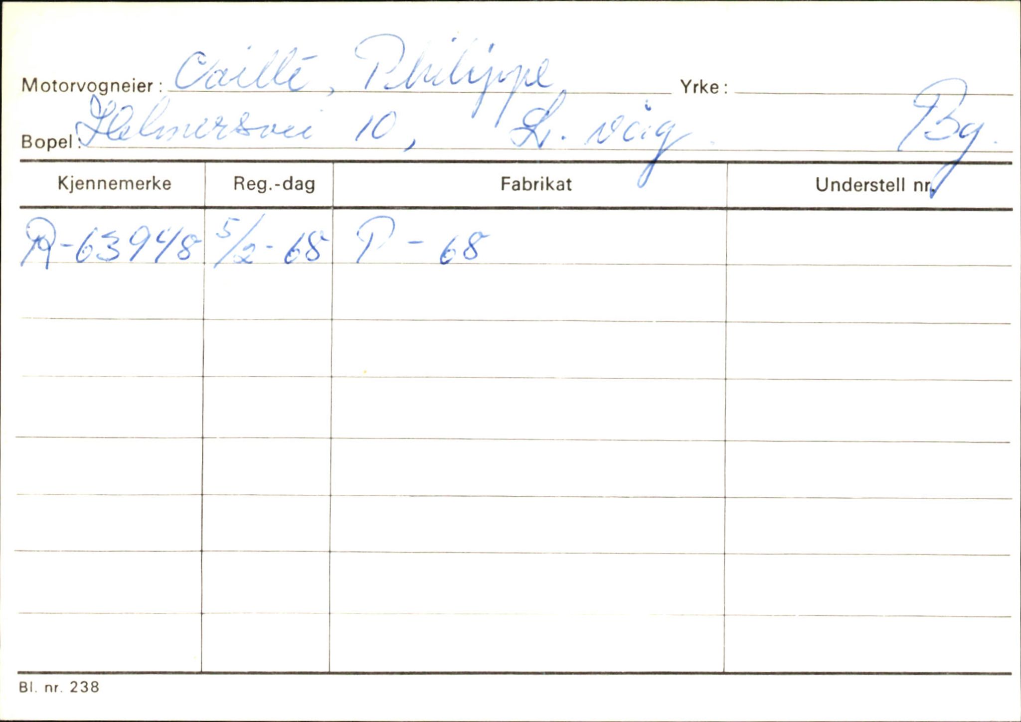 Statens vegvesen, Hordaland vegkontor, AV/SAB-A-5201/2/Ha/L0008: R-eierkort C-D, 1920-1971, s. 2