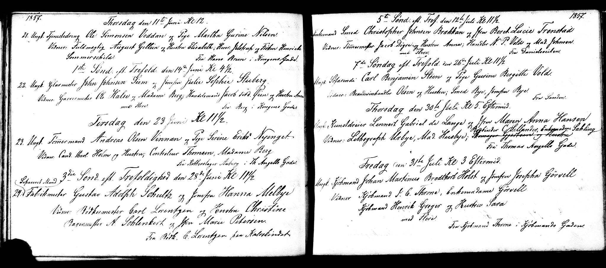 Ministerialprotokoller, klokkerbøker og fødselsregistre - Sør-Trøndelag, AV/SAT-A-1456/601/L0089: Klokkerbok nr. 601C07, 1854-1877