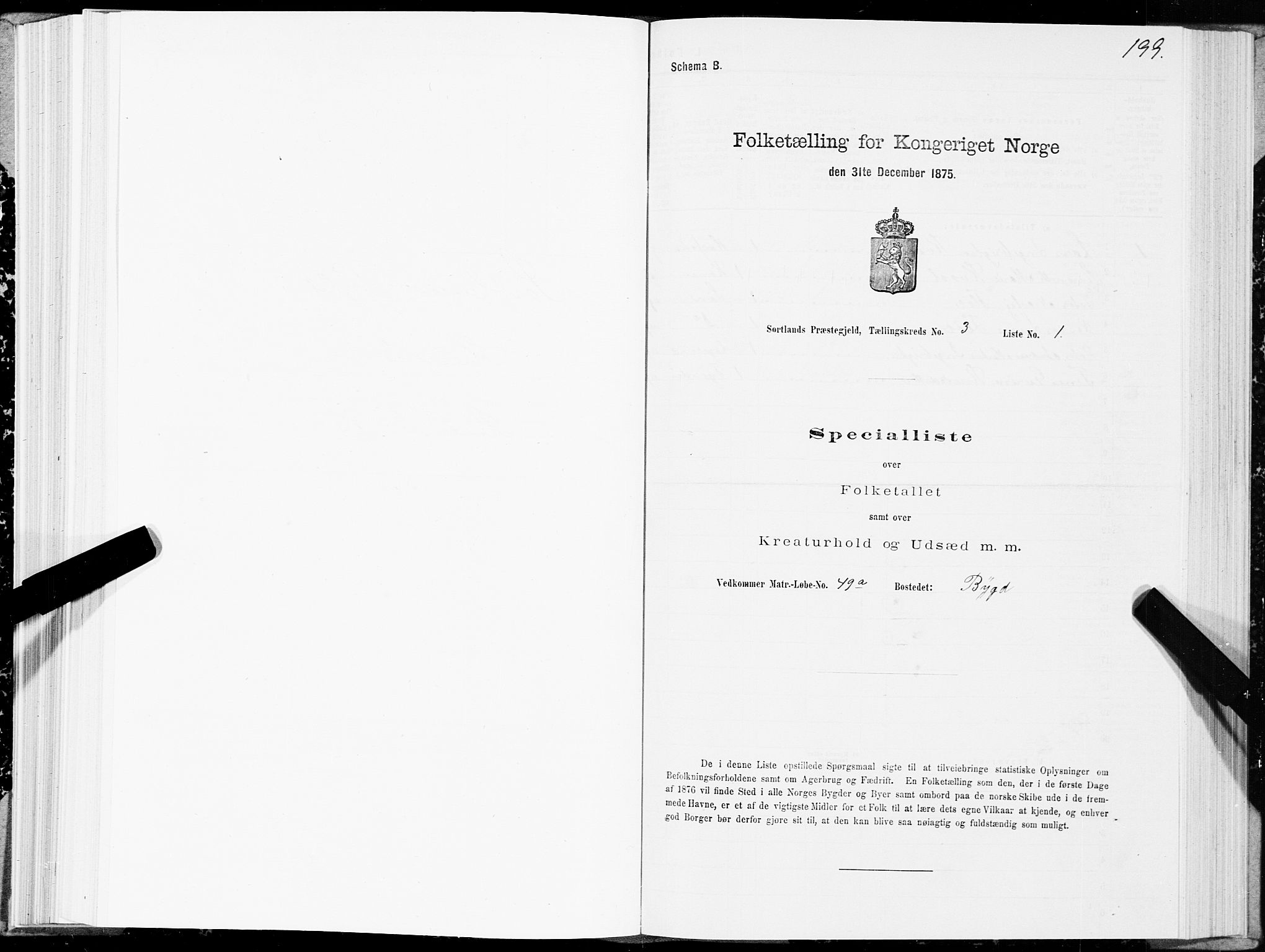 SAT, Folketelling 1875 for 1870P Sortland prestegjeld, 1875, s. 2199