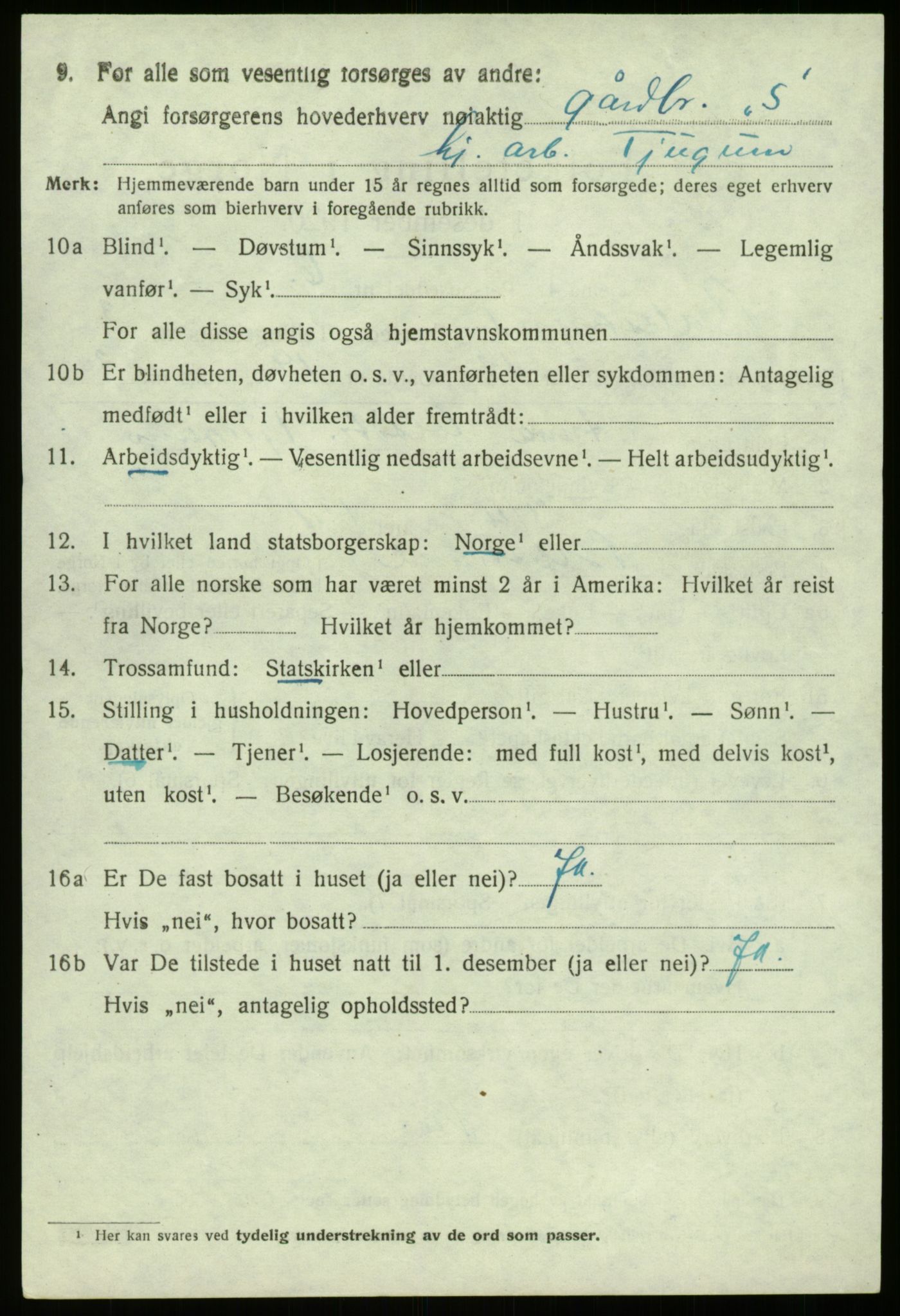 SAB, Folketelling 1920 for 1418 Balestrand herred, 1920, s. 2103