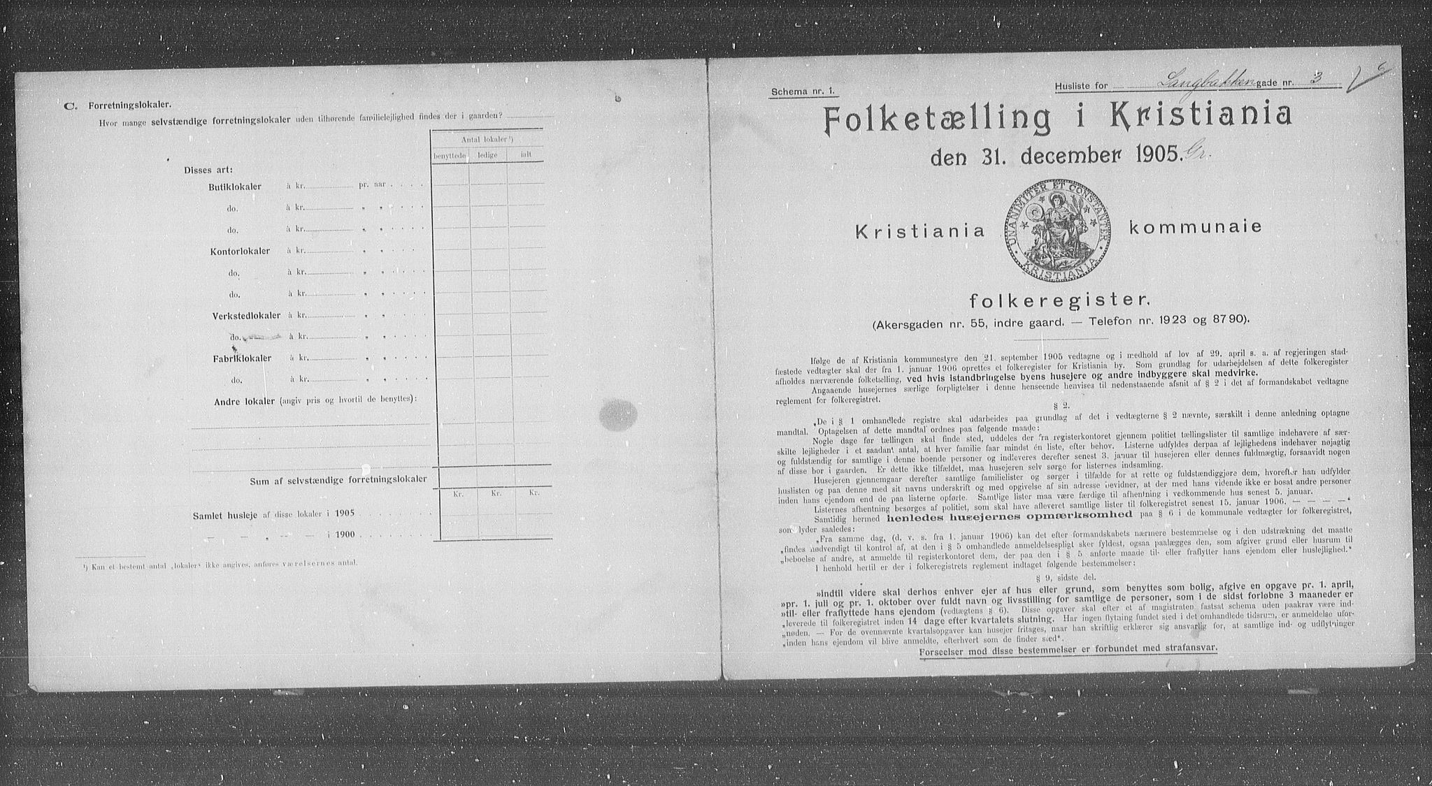 OBA, Kommunal folketelling 31.12.1905 for Kristiania kjøpstad, 1905, s. 29562