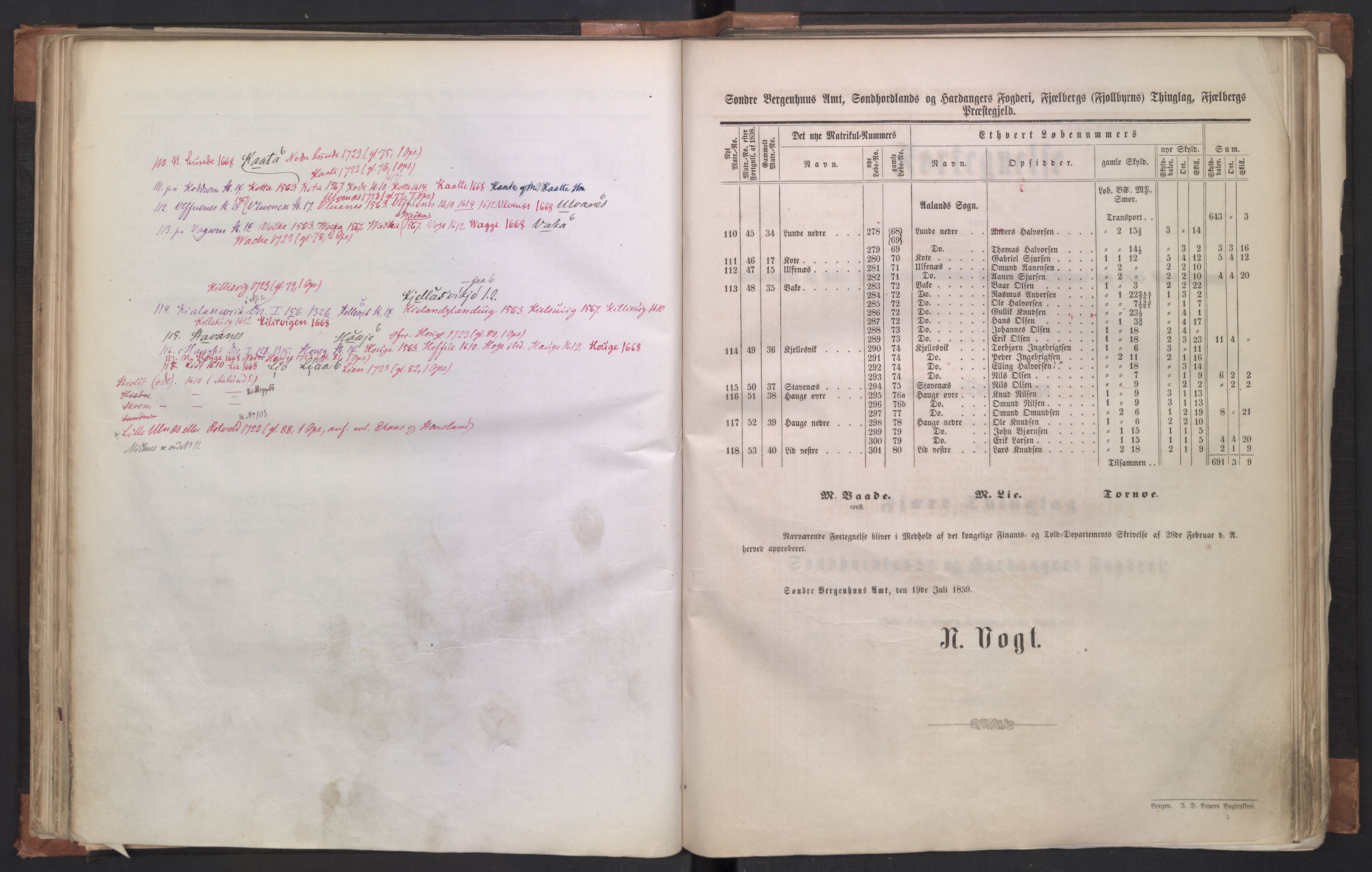 Rygh, AV/RA-PA-0034/F/Fb/L0011: Matrikkelen for 1838 - Søndre Bergenhus amt (Hordaaland fylke), 1838