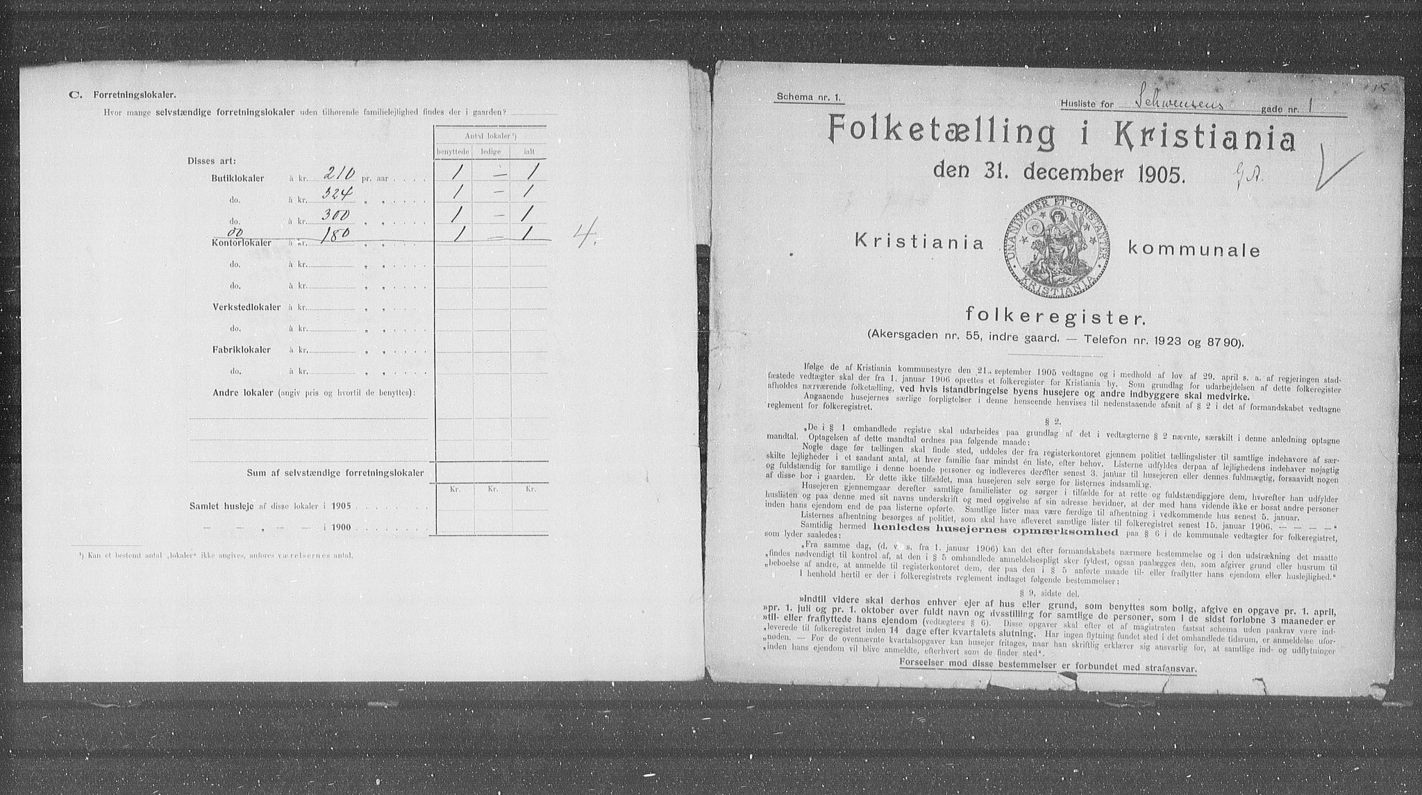 OBA, Kommunal folketelling 31.12.1905 for Kristiania kjøpstad, 1905, s. 47749