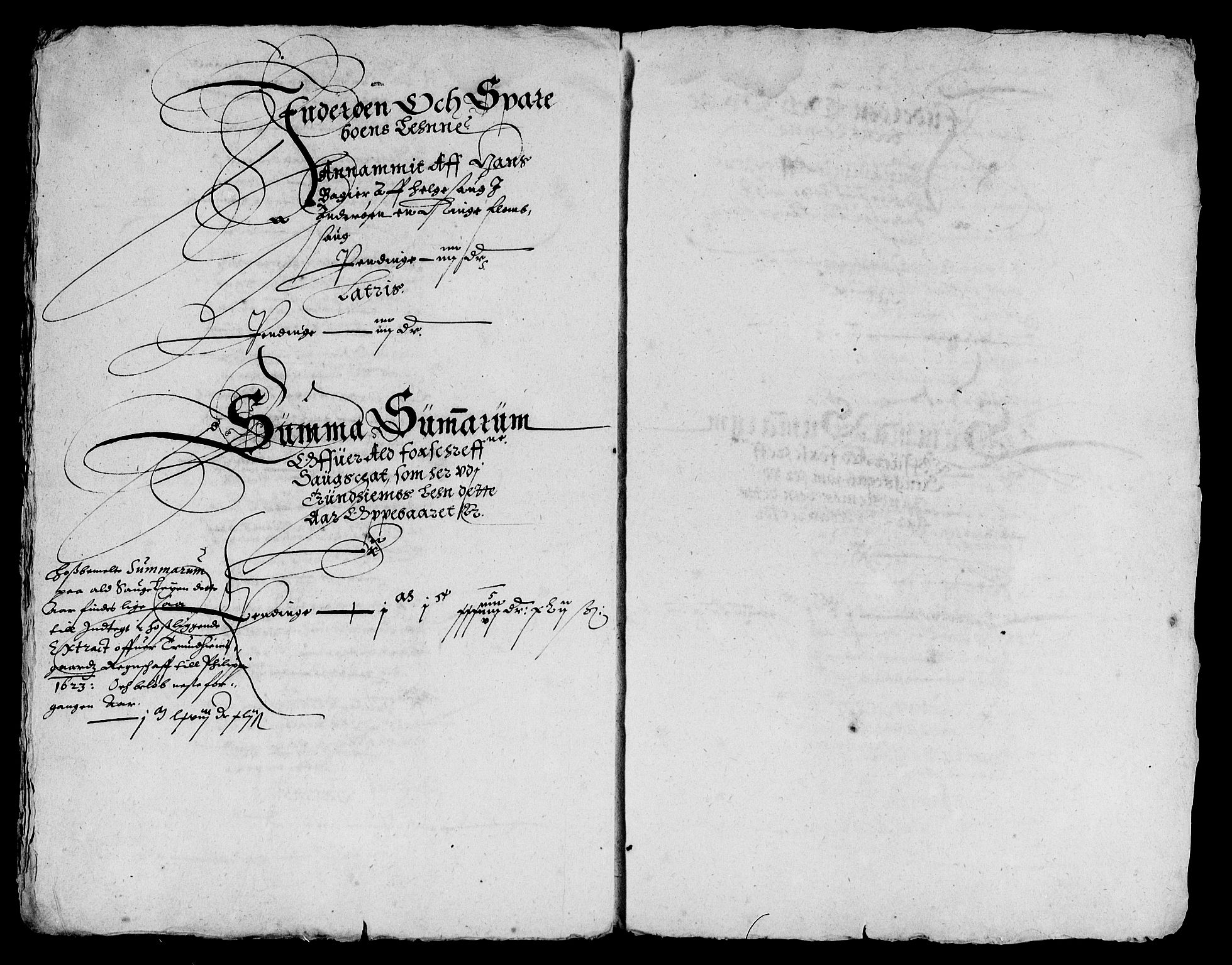 Rentekammeret inntil 1814, Reviderte regnskaper, Lensregnskaper, AV/RA-EA-5023/R/Rb/Rbw/L0023: Trondheim len, 1621-1623