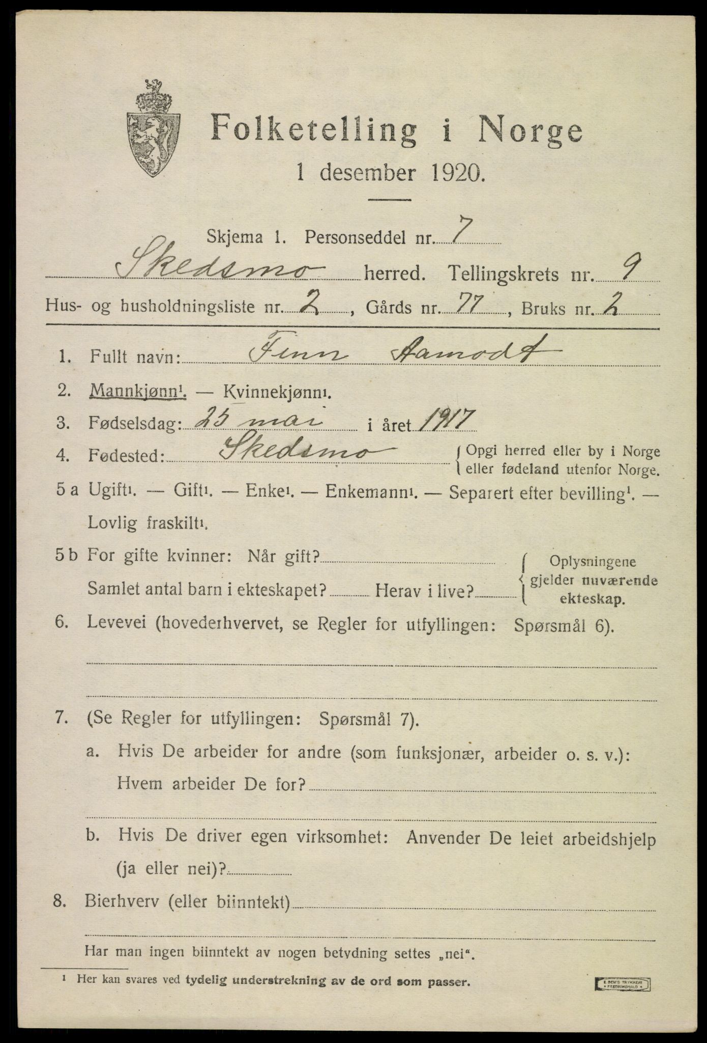 SAO, Folketelling 1920 for 0231 Skedsmo herred, 1920, s. 10549