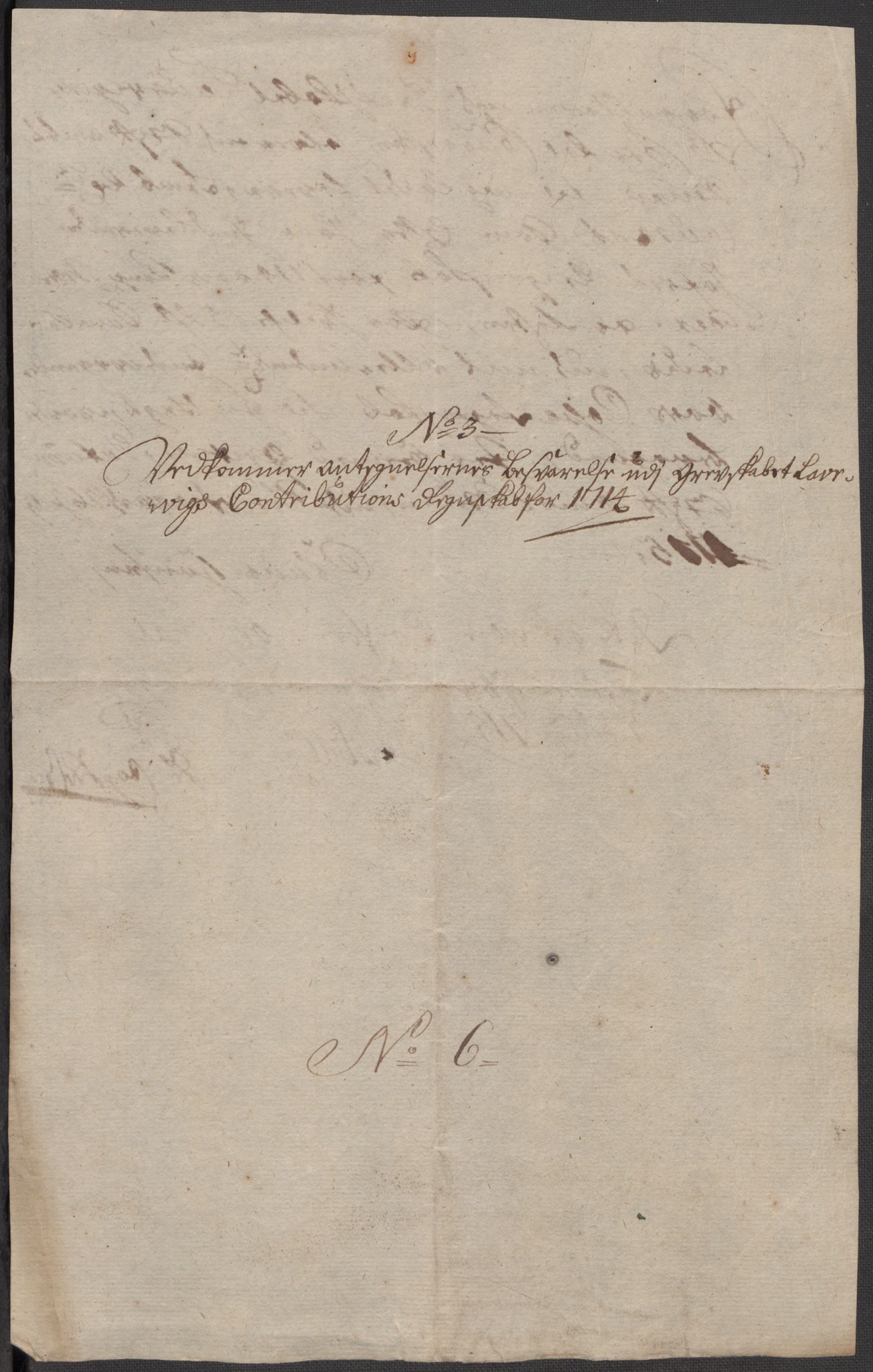 Rentekammeret inntil 1814, Reviderte regnskaper, Fogderegnskap, AV/RA-EA-4092/R33/L1986: Fogderegnskap Larvik grevskap, 1714-1715, s. 265