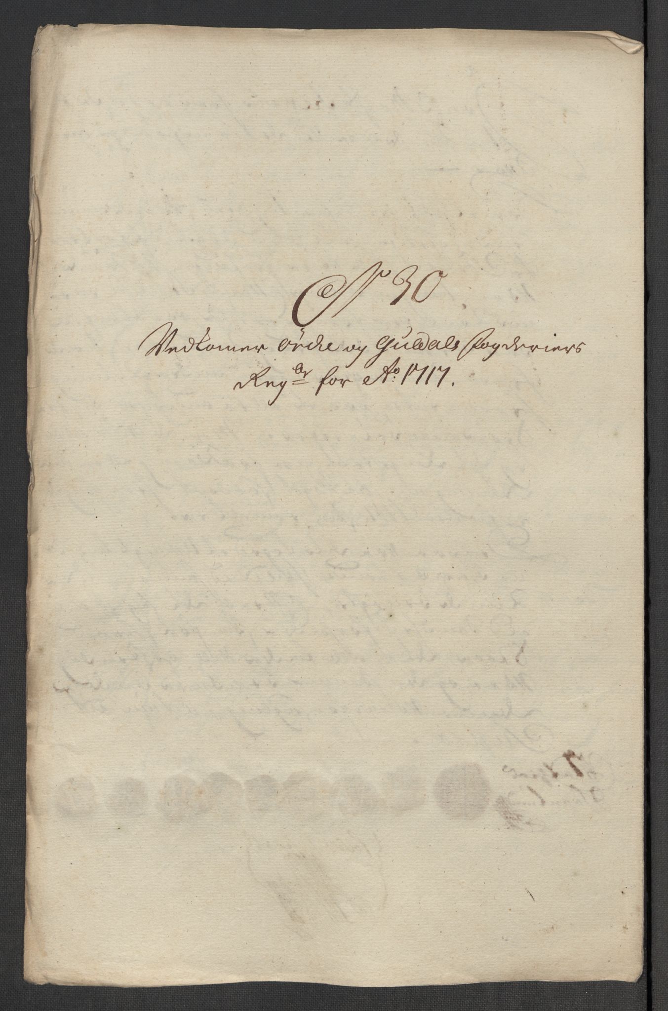 Rentekammeret inntil 1814, Reviderte regnskaper, Fogderegnskap, AV/RA-EA-4092/R60/L3969: Fogderegnskap Orkdal og Gauldal, 1717, s. 255