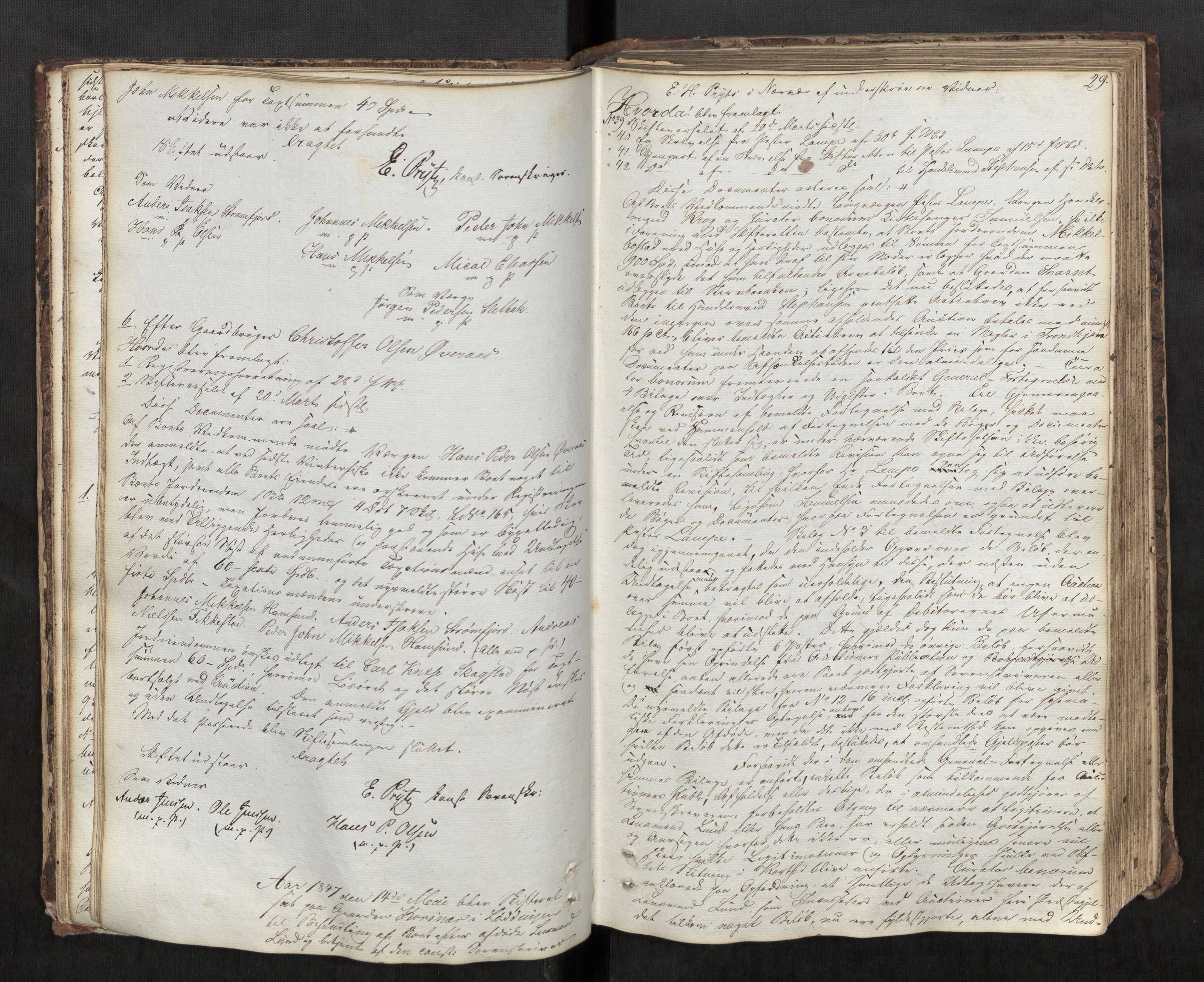 Salten sorenskriveri, AV/SAT-A-4578/1/3/3B/L0004: Skiftebehandlingsprotokoll, 1846-1851, s. 29