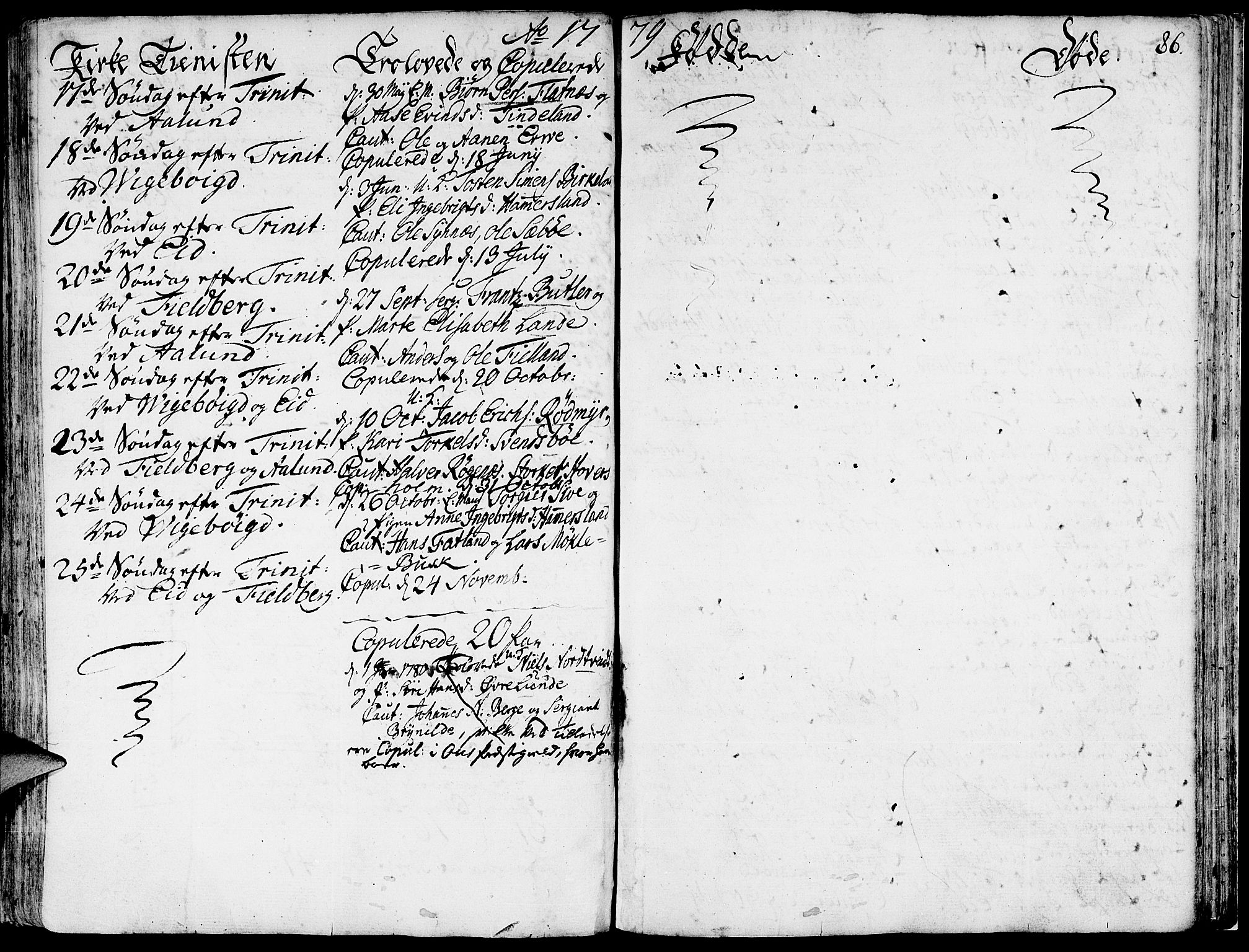 Fjelberg sokneprestembete, SAB/A-75201/H/Haa: Ministerialbok nr. A 2, 1760-1788, s. 86