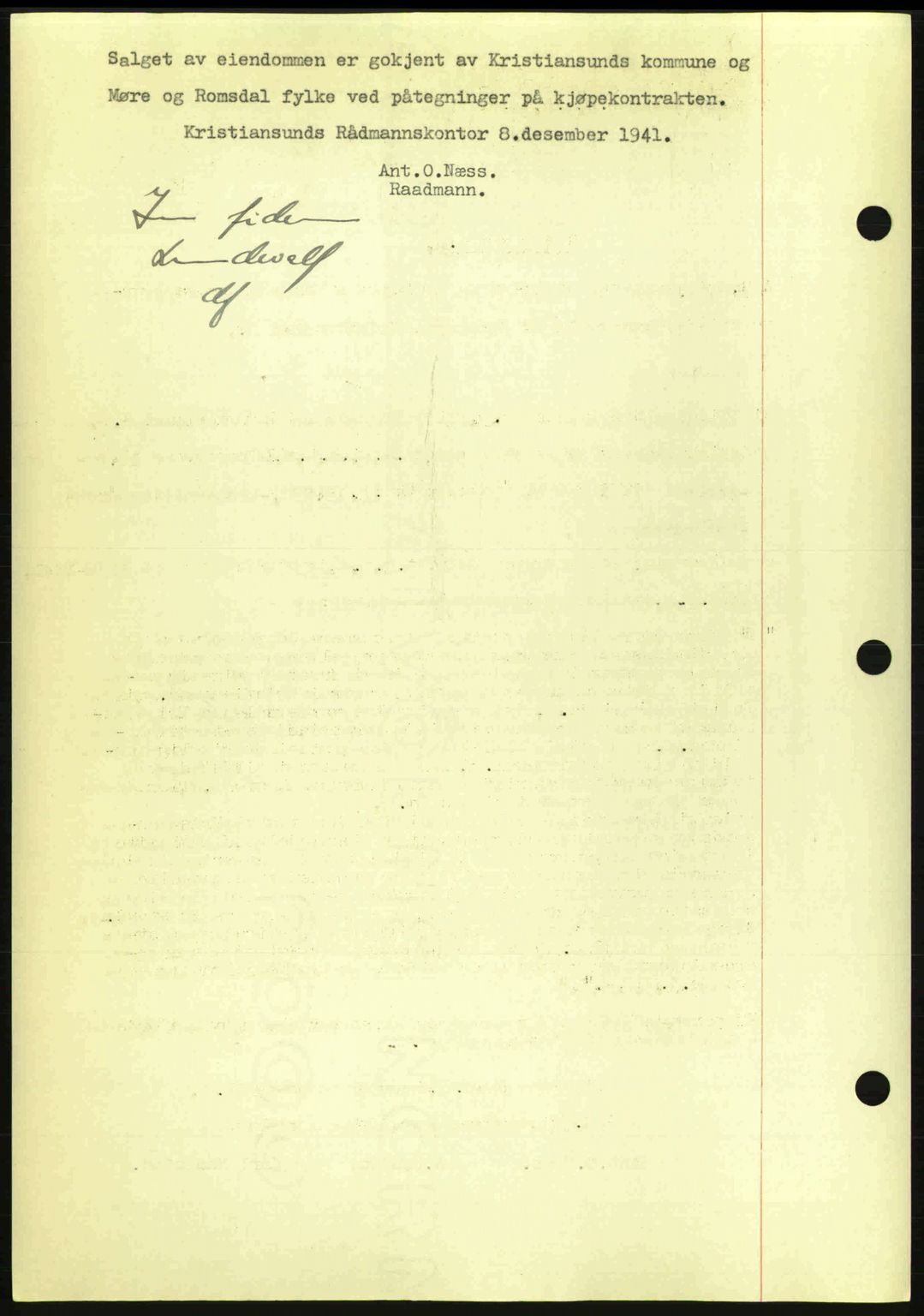 Kristiansund byfogd, AV/SAT-A-4587/A/27: Pantebok nr. 34, 1941-1945, Dagboknr: 202/1942