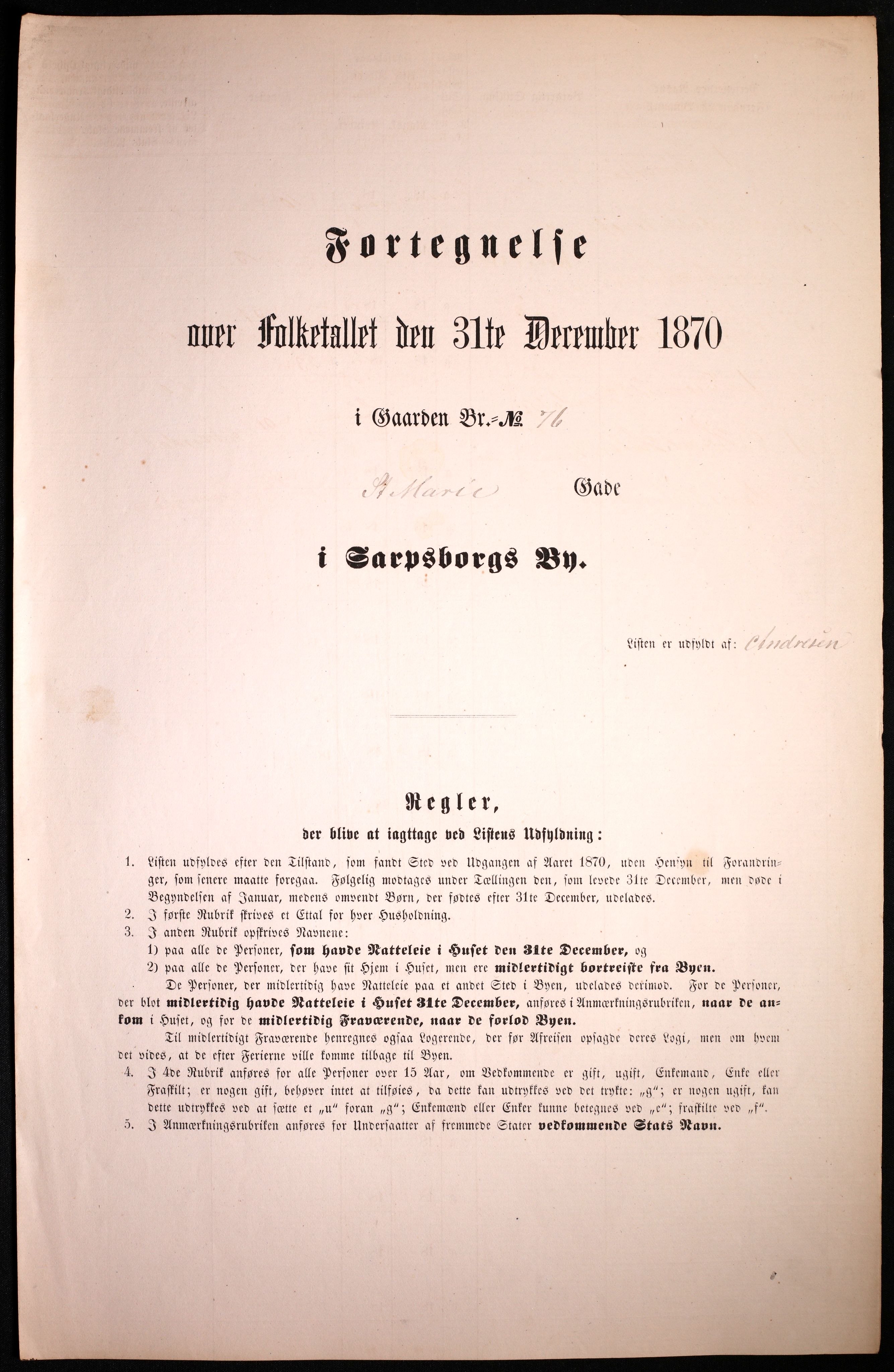 RA, Folketelling 1870 for 0102 Sarpsborg kjøpstad, 1870, s. 455