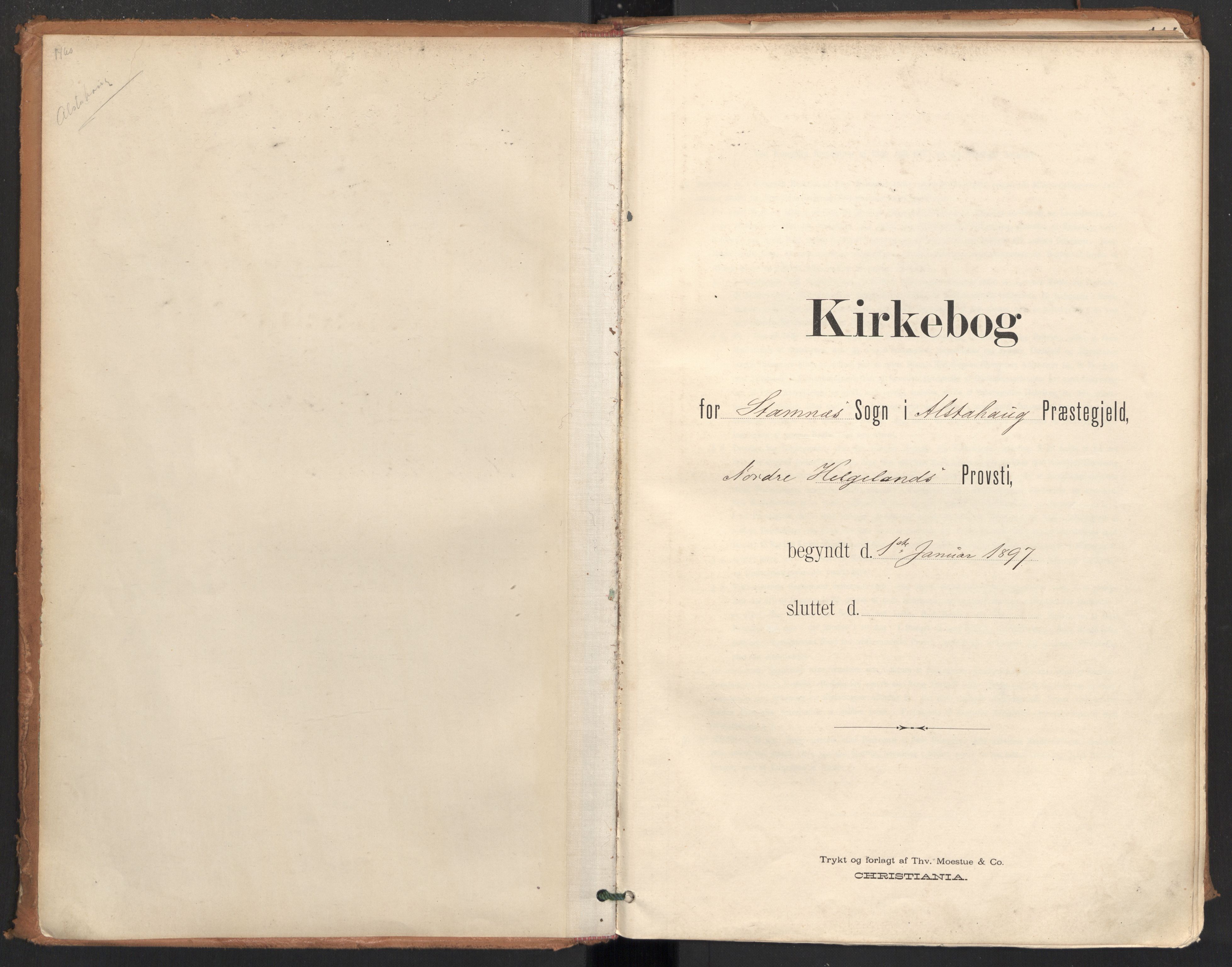 Ministerialprotokoller, klokkerbøker og fødselsregistre - Nordland, AV/SAT-A-1459/831/L0472: Ministerialbok nr. 831A03, 1897-1912