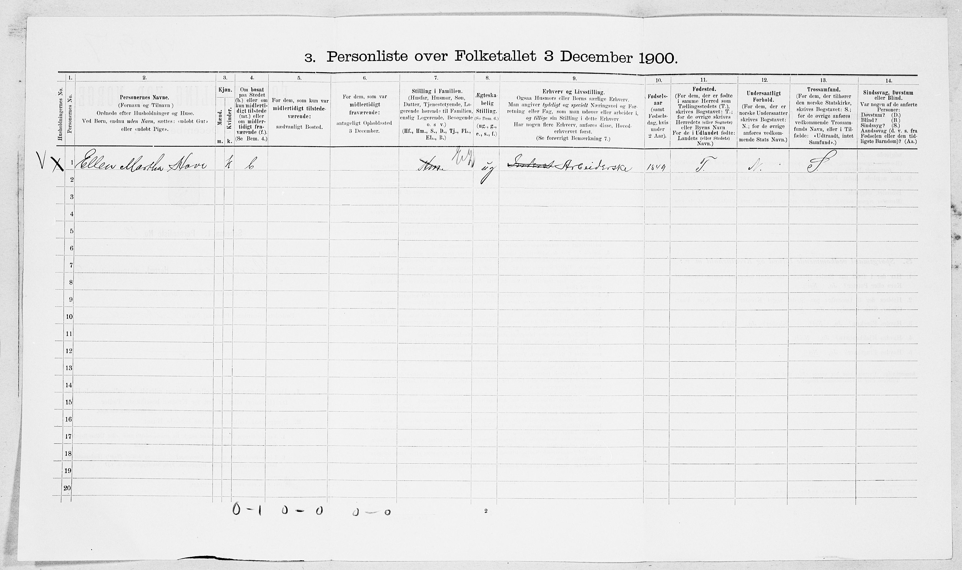 SAT, Folketelling 1900 for 1526 Stordal herred, 1900, s. 133