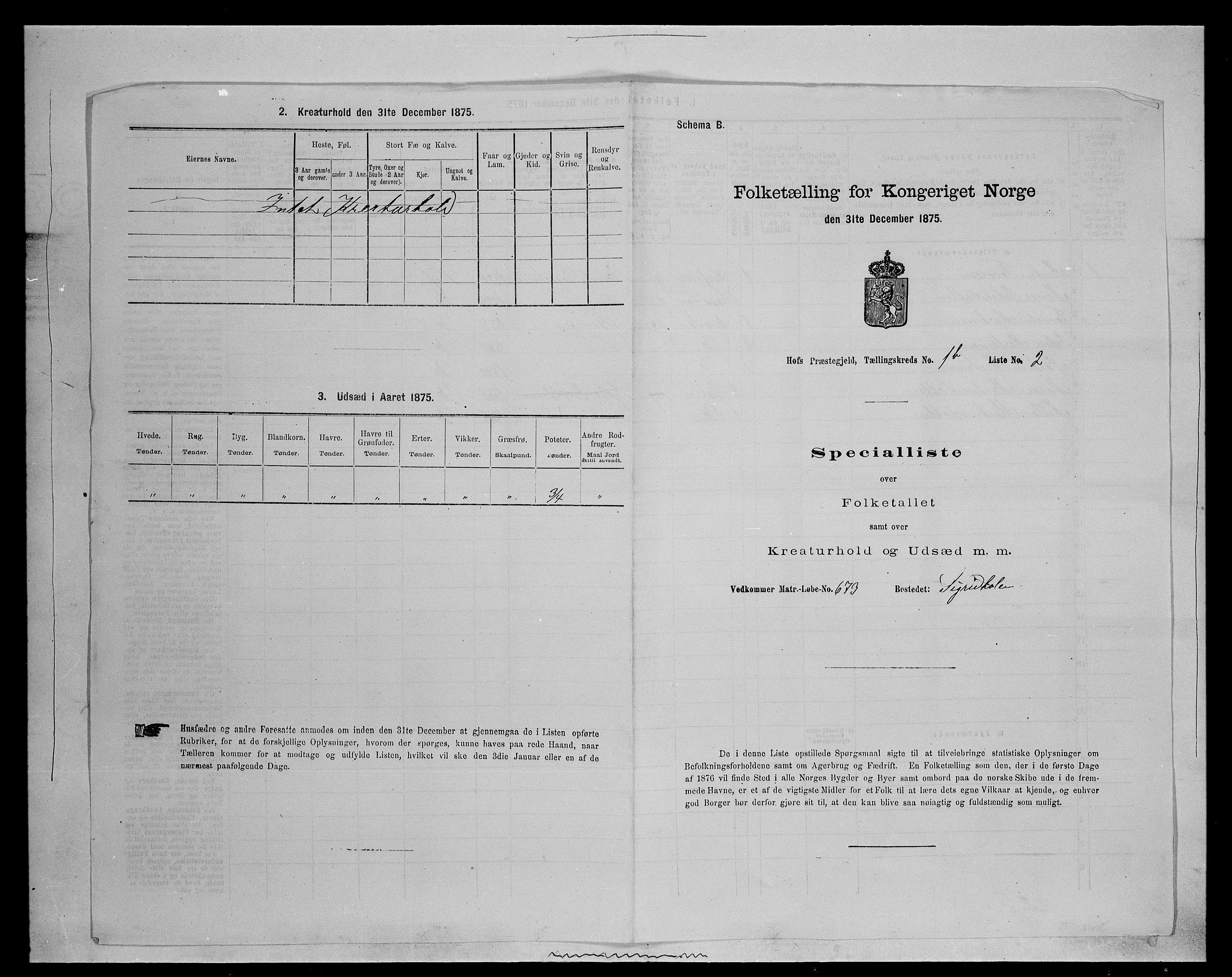 SAH, Folketelling 1875 for 0424P Hof prestegjeld, 1875, s. 183