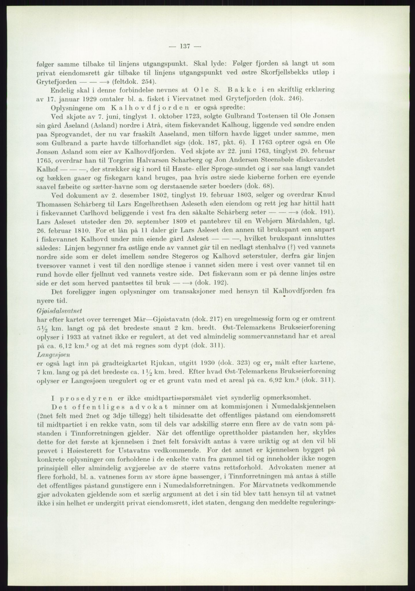 Høyfjellskommisjonen, RA/S-1546/X/Xa/L0001: Nr. 1-33, 1909-1953, s. 1907