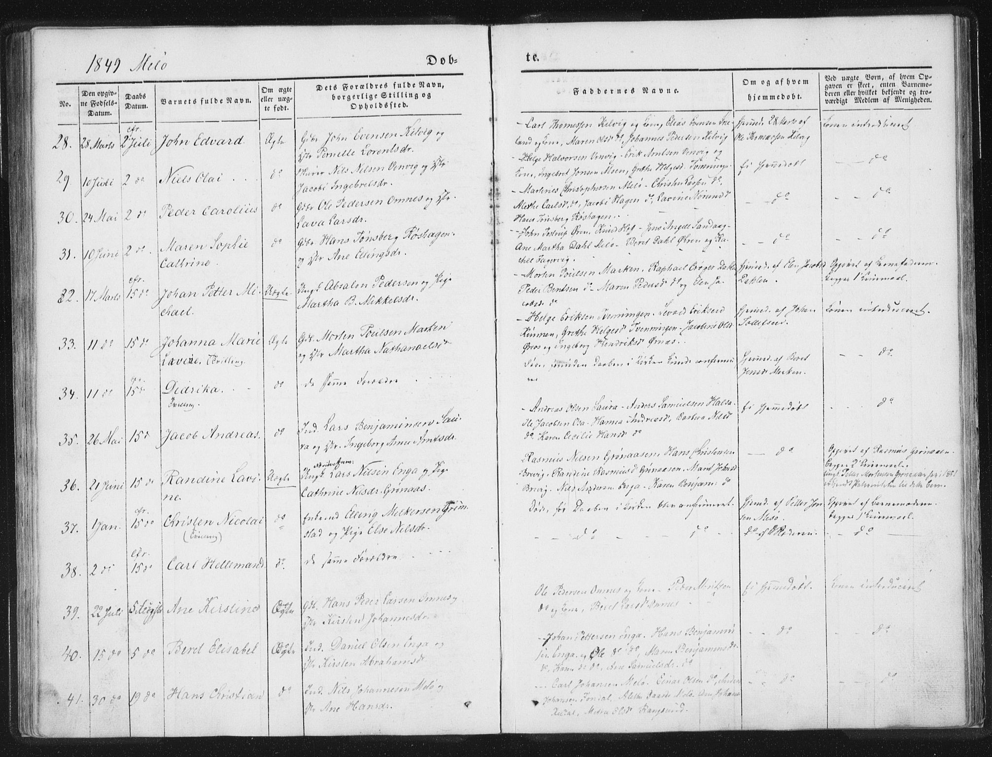 Ministerialprotokoller, klokkerbøker og fødselsregistre - Nordland, SAT/A-1459/841/L0602: Ministerialbok nr. 841A08 /2, 1845-1859, s. 75