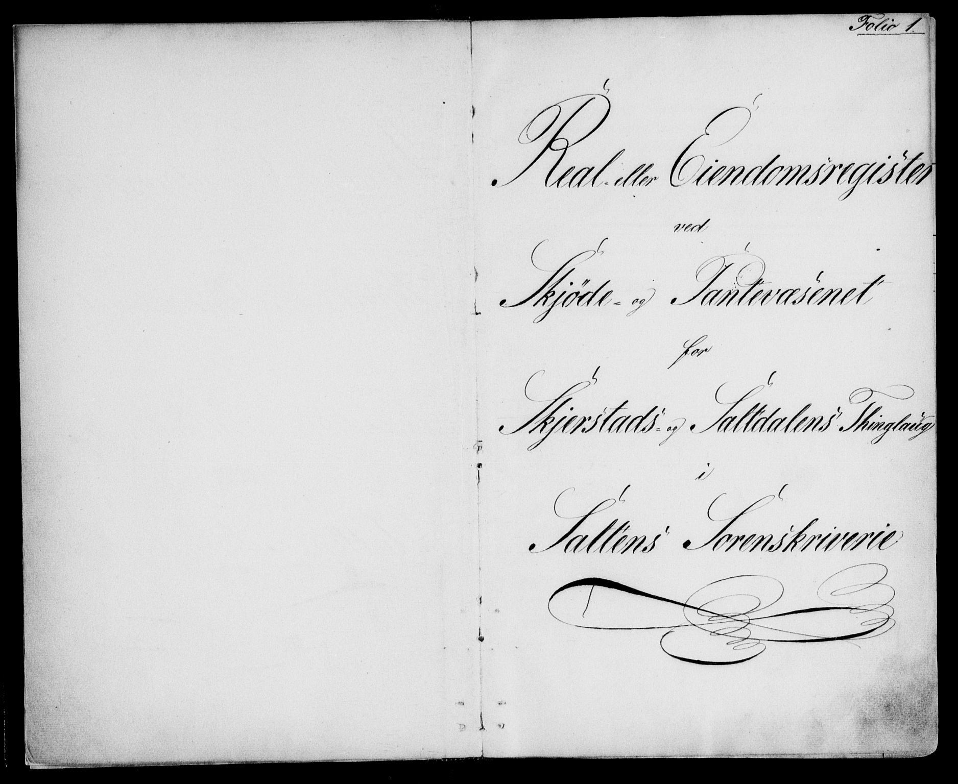 Salten sorenskriveri, SAT/A-4578/1/2/2A/L0019: Panteregister nr. 19, 1850-1906, s. 1