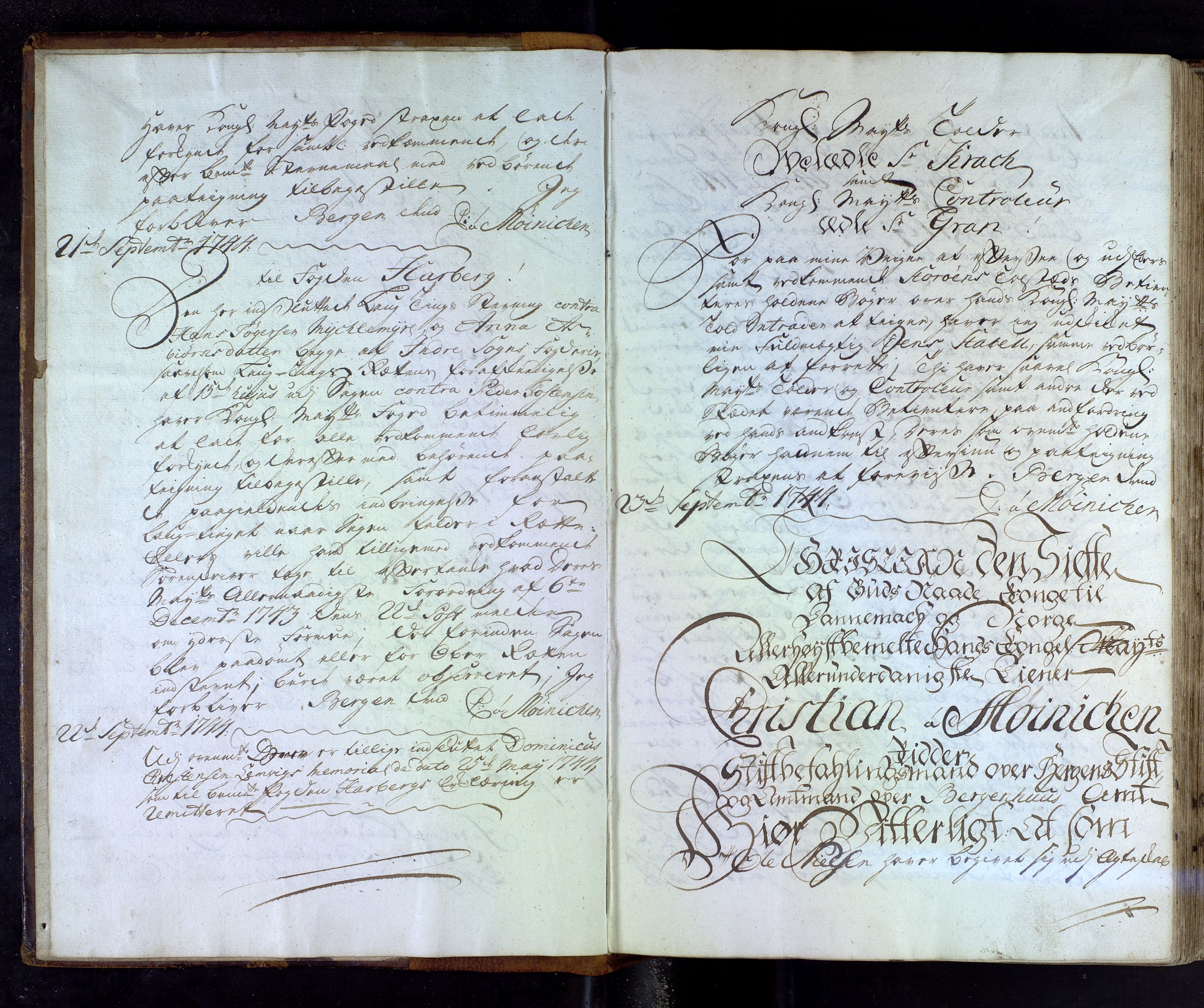 Stiftamtmannen i Bergen, AV/SAB-A-100006/B/Ba/L0024: Lnr. 74: Kopibok for landet, 1744-1749