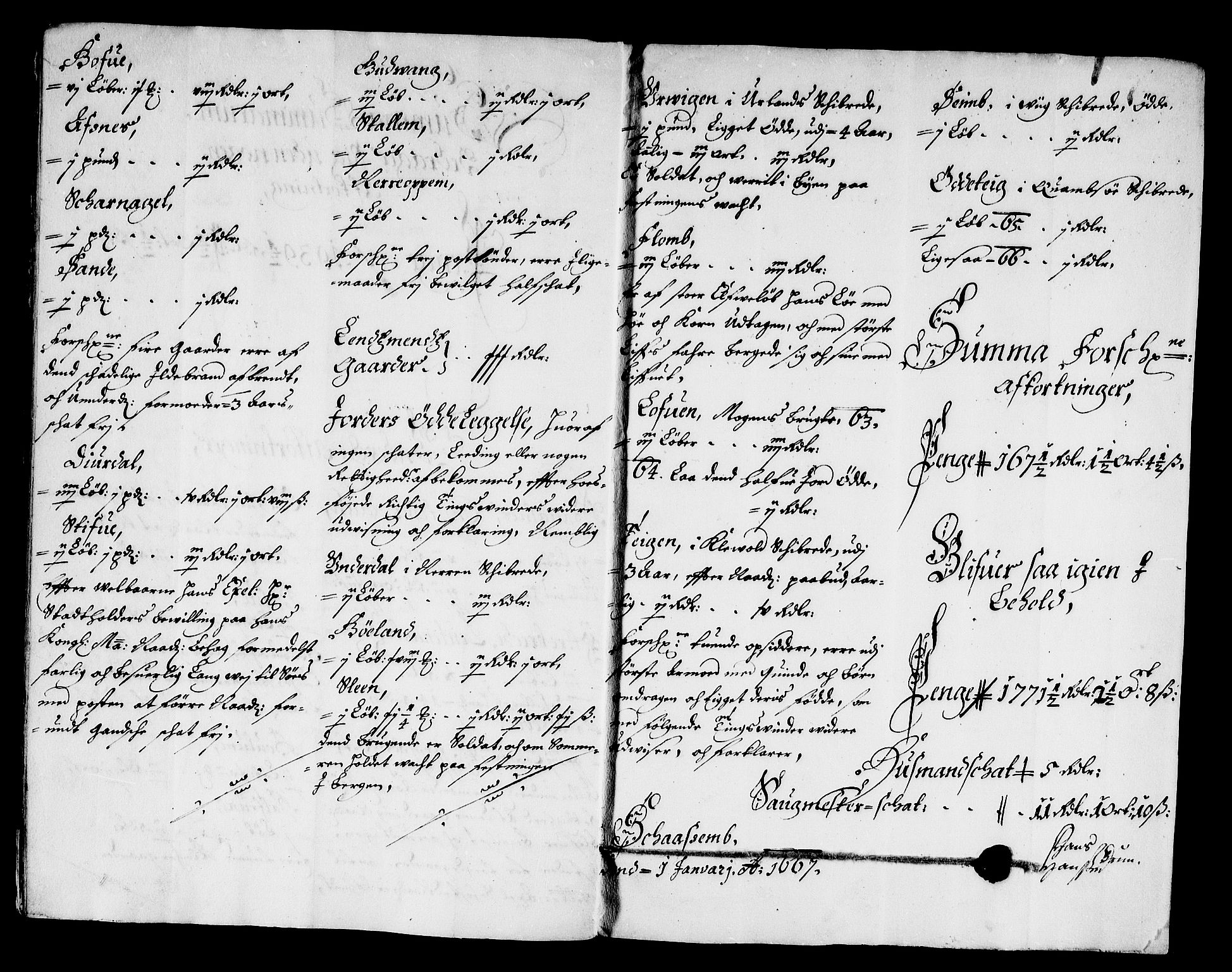 Rentekammeret inntil 1814, Reviderte regnskaper, Stiftamtstueregnskaper, Bergen stiftamt, AV/RA-EA-6043/R/Rc/L0020: Bergen stiftamt, 1666