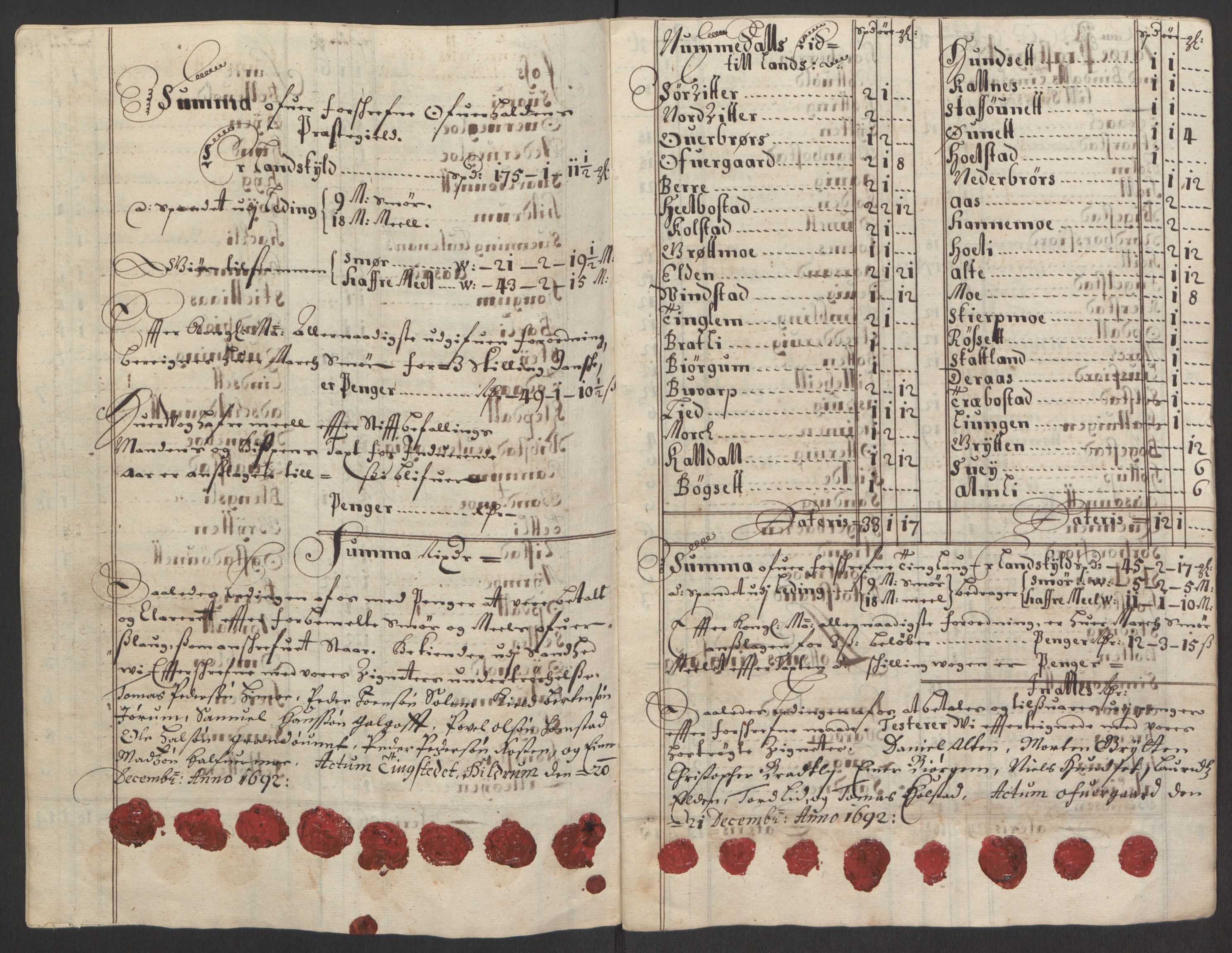 Rentekammeret inntil 1814, Reviderte regnskaper, Fogderegnskap, RA/EA-4092/R64/L4424: Fogderegnskap Namdal, 1692-1695, s. 103