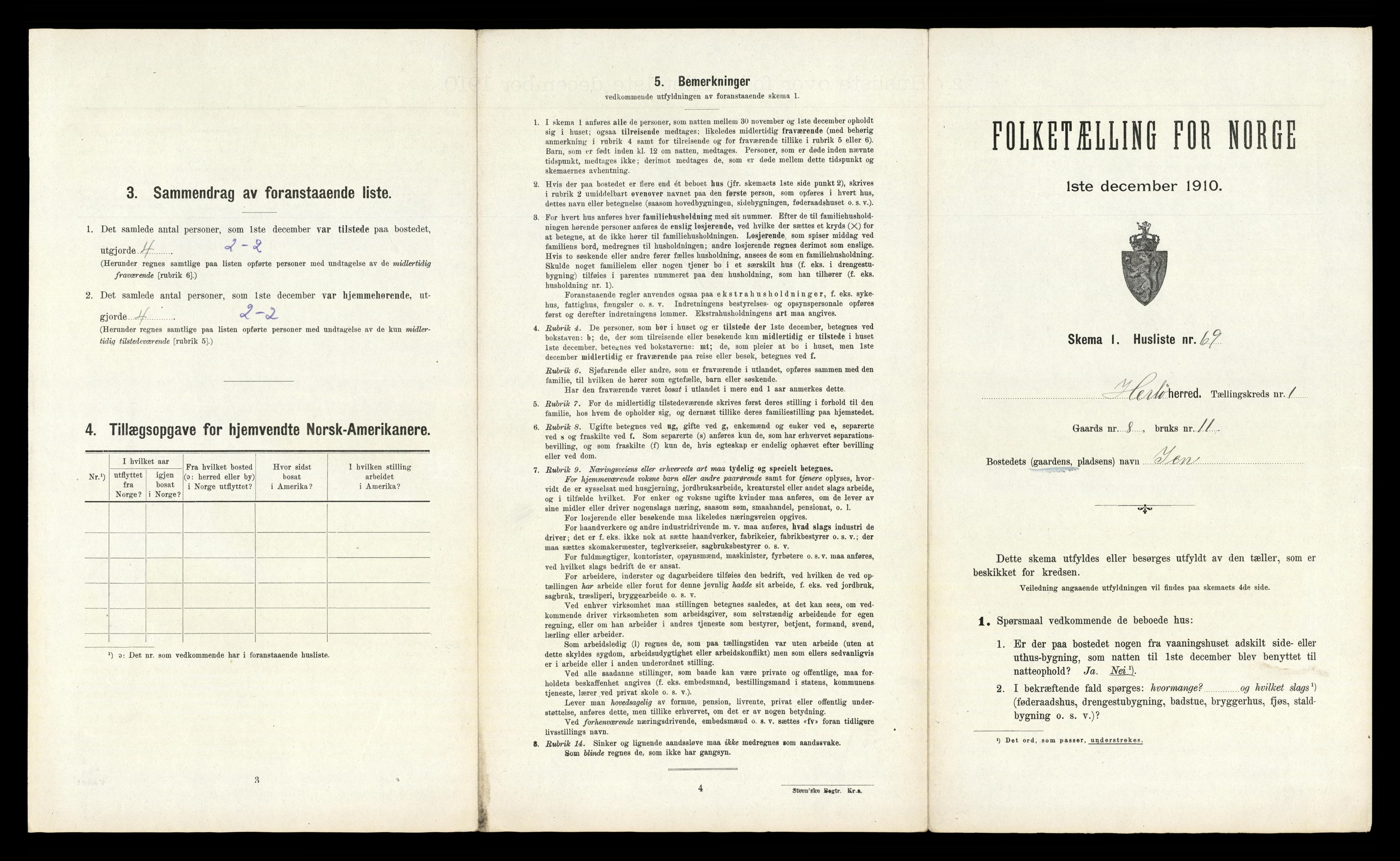 RA, Folketelling 1910 for 1258 Herdla herred, 1910, s. 174