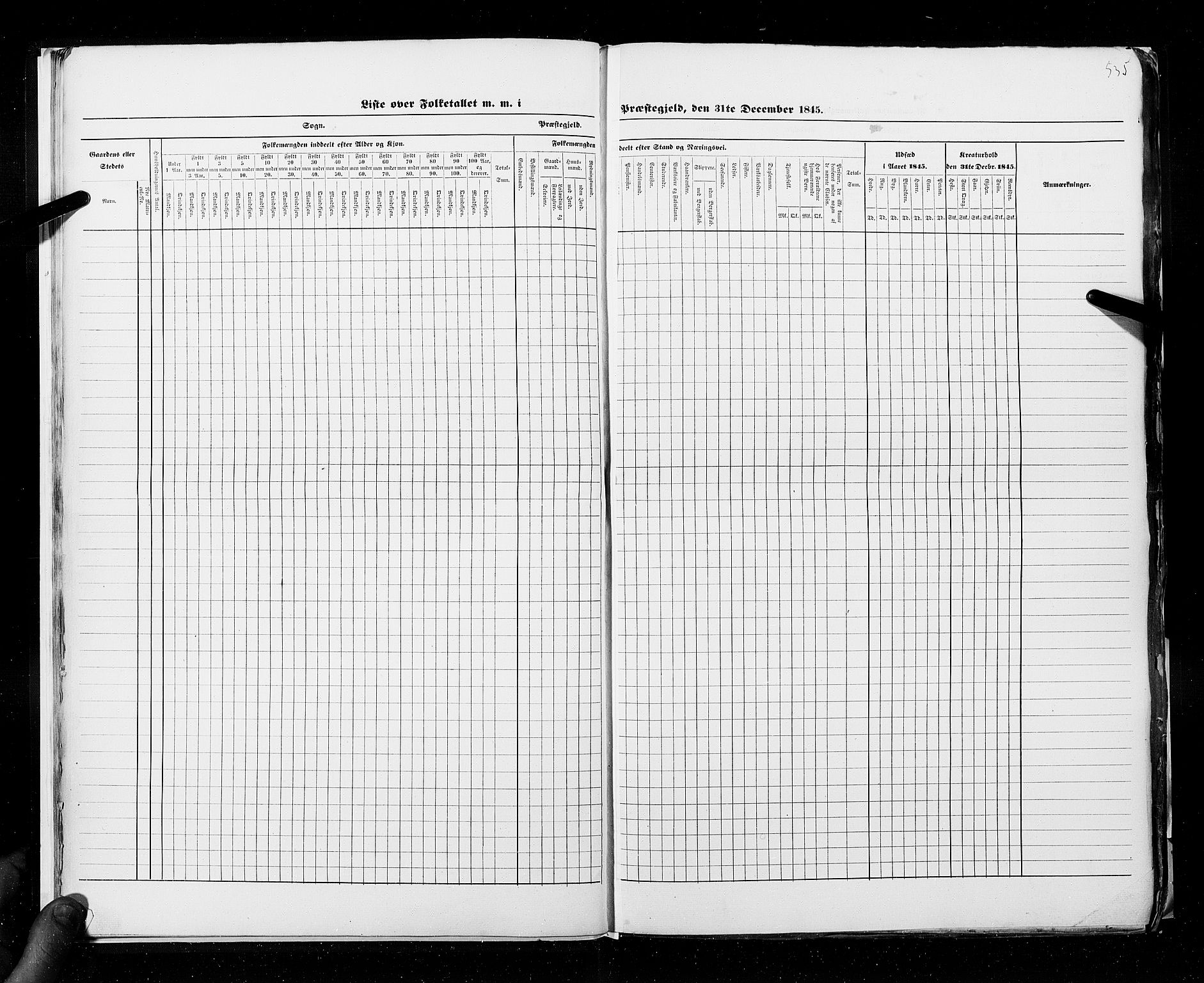 RA, Folketellingen 1845, bind 9C: Finnmarken amt, 1845, s. 535