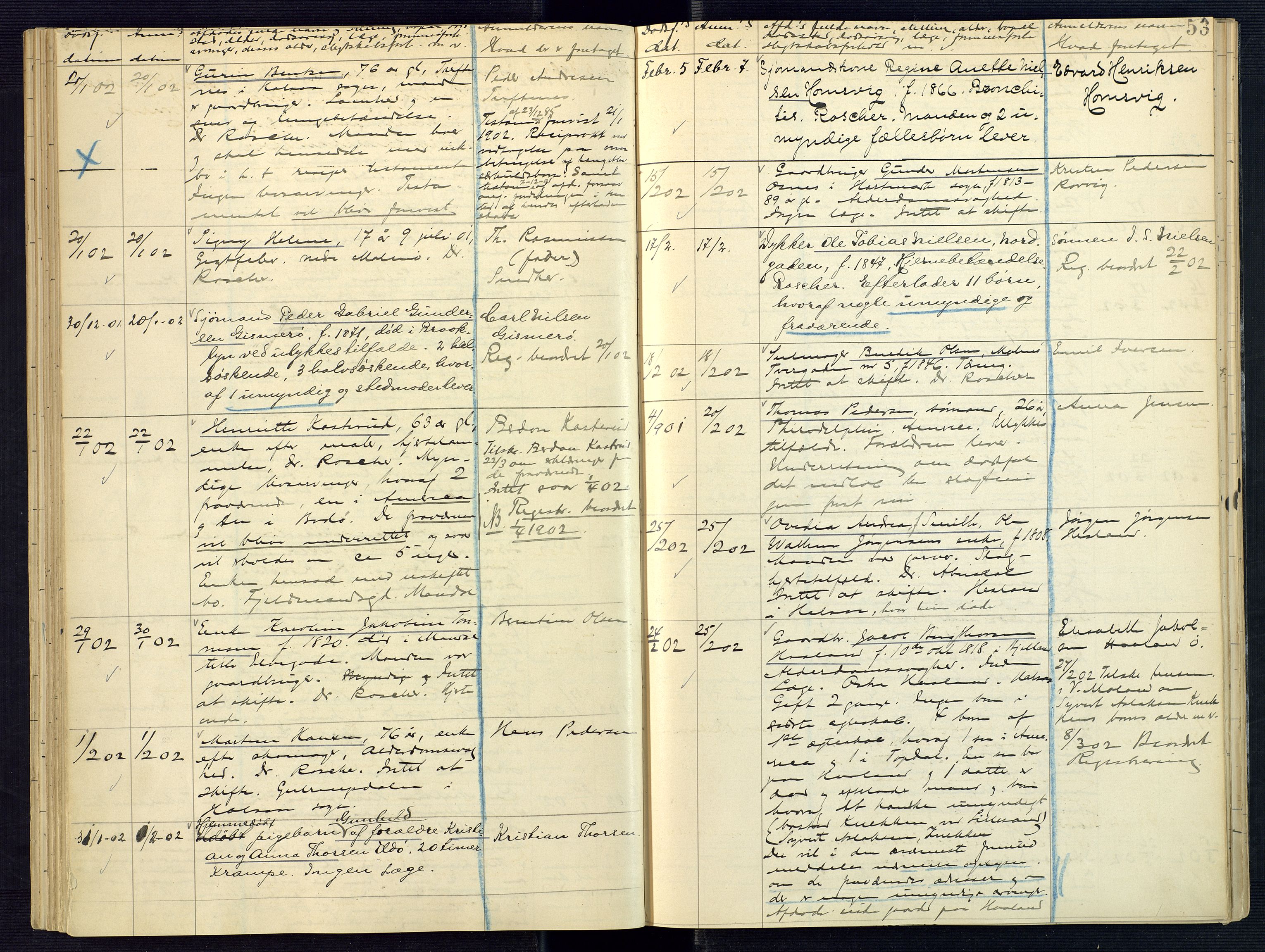 Mandal sorenskriveri, SAK/1221-0005/001/H/Ha/L0005: Dødsfall Mandal prestegjeld nr 4, 1895-1908, s. 53