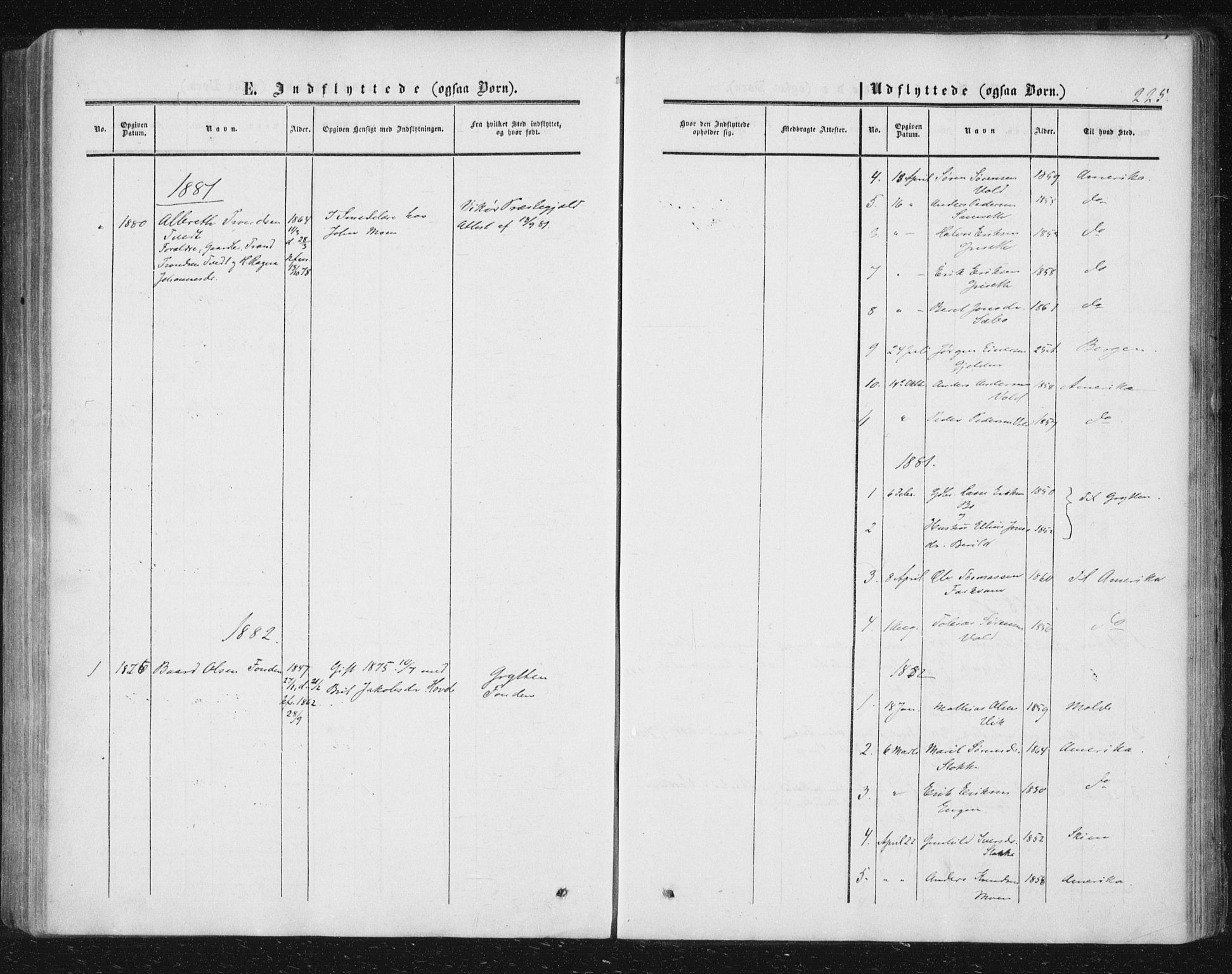 Ministerialprotokoller, klokkerbøker og fødselsregistre - Møre og Romsdal, AV/SAT-A-1454/543/L0562: Ministerialbok nr. 543A02, 1854-1884, s. 225