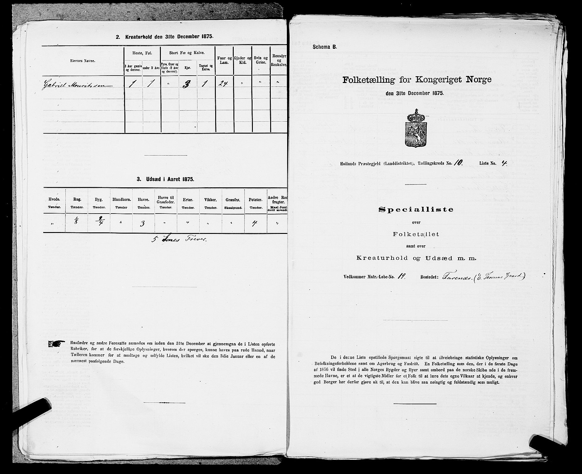 SAST, Folketelling 1875 for 1123L Høyland prestegjeld, Høyland sokn, 1875, s. 1230