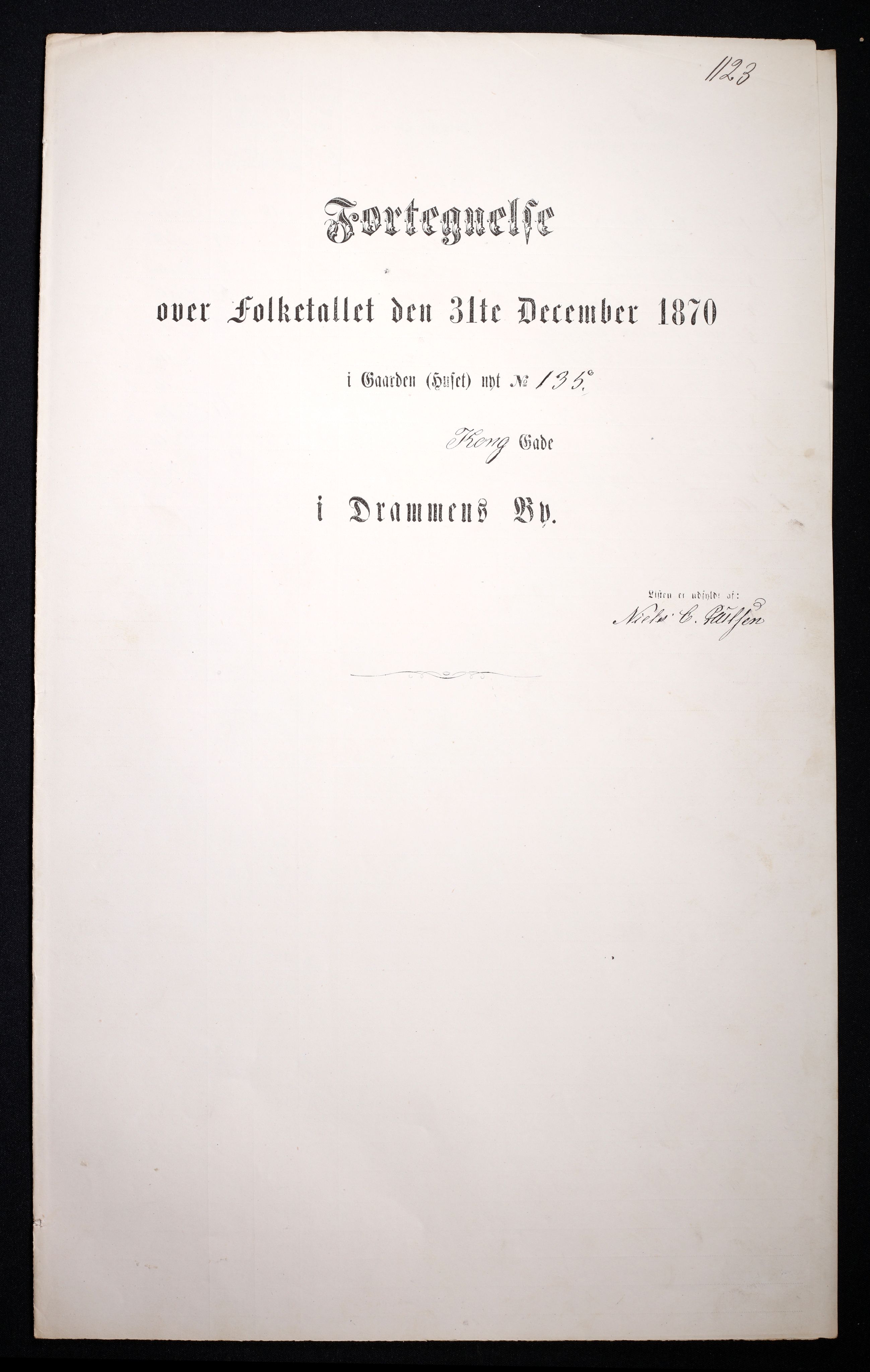 RA, Folketelling 1870 for 0602 Drammen kjøpstad, 1870, s. 1539