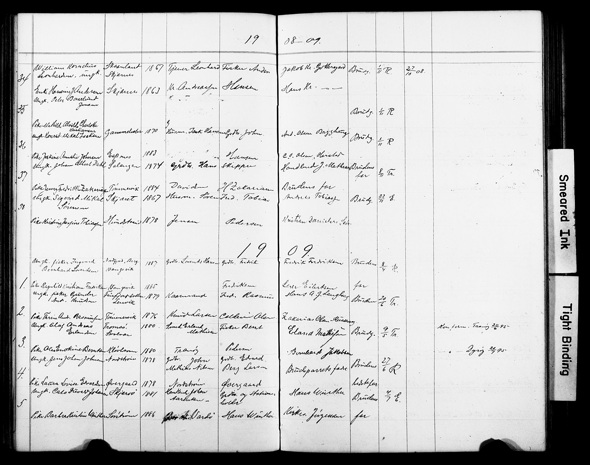 Tranøy sokneprestkontor, AV/SATØ-S-1313/J/Jc/L0052: Lysningsprotokoll nr. 52, 1876-1918