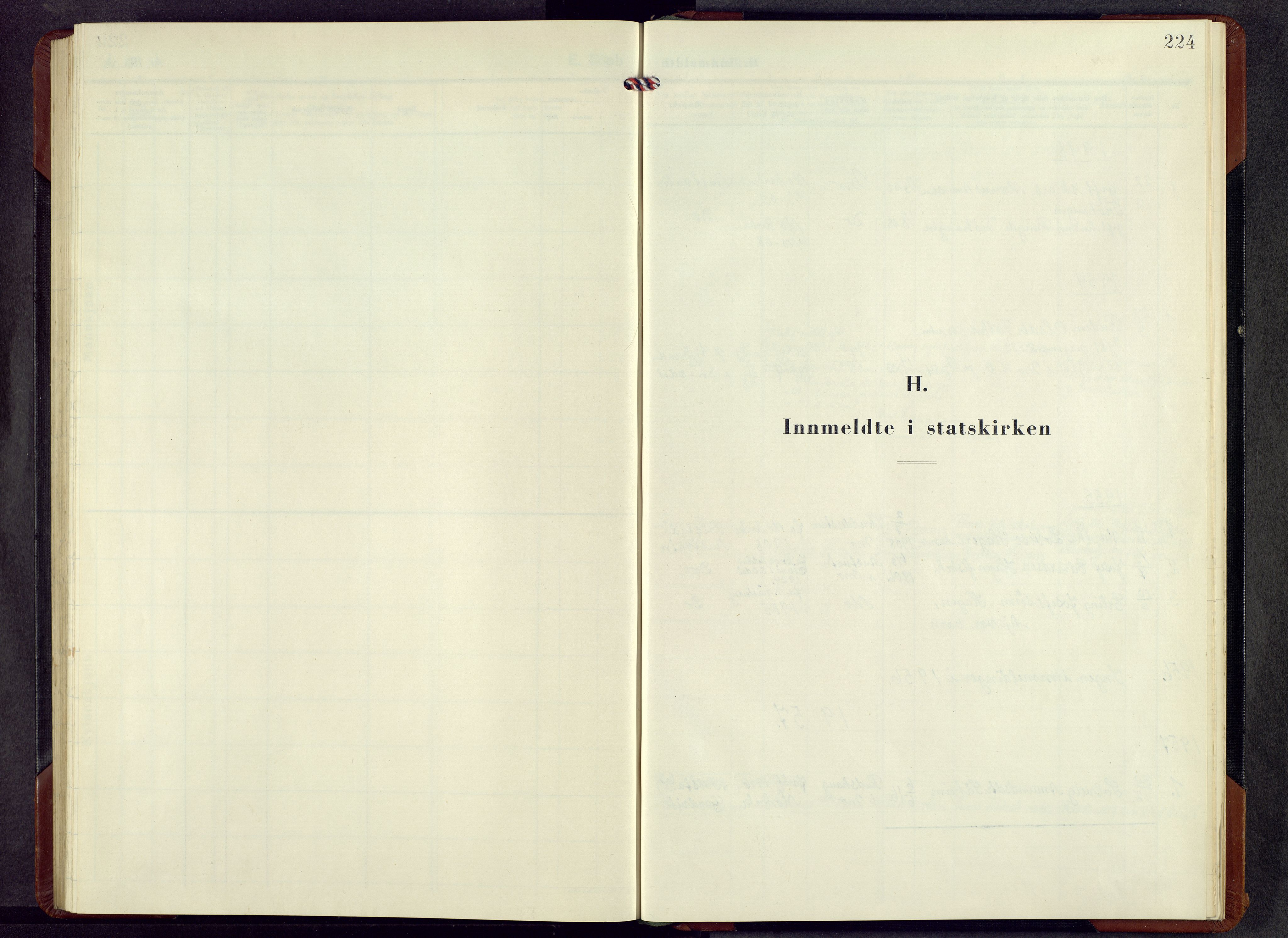 Nord-Odal prestekontor, AV/SAH-PREST-032/H/Ha/Hab/L0008: Klokkerbok nr. 8, 1950-1961, s. 224