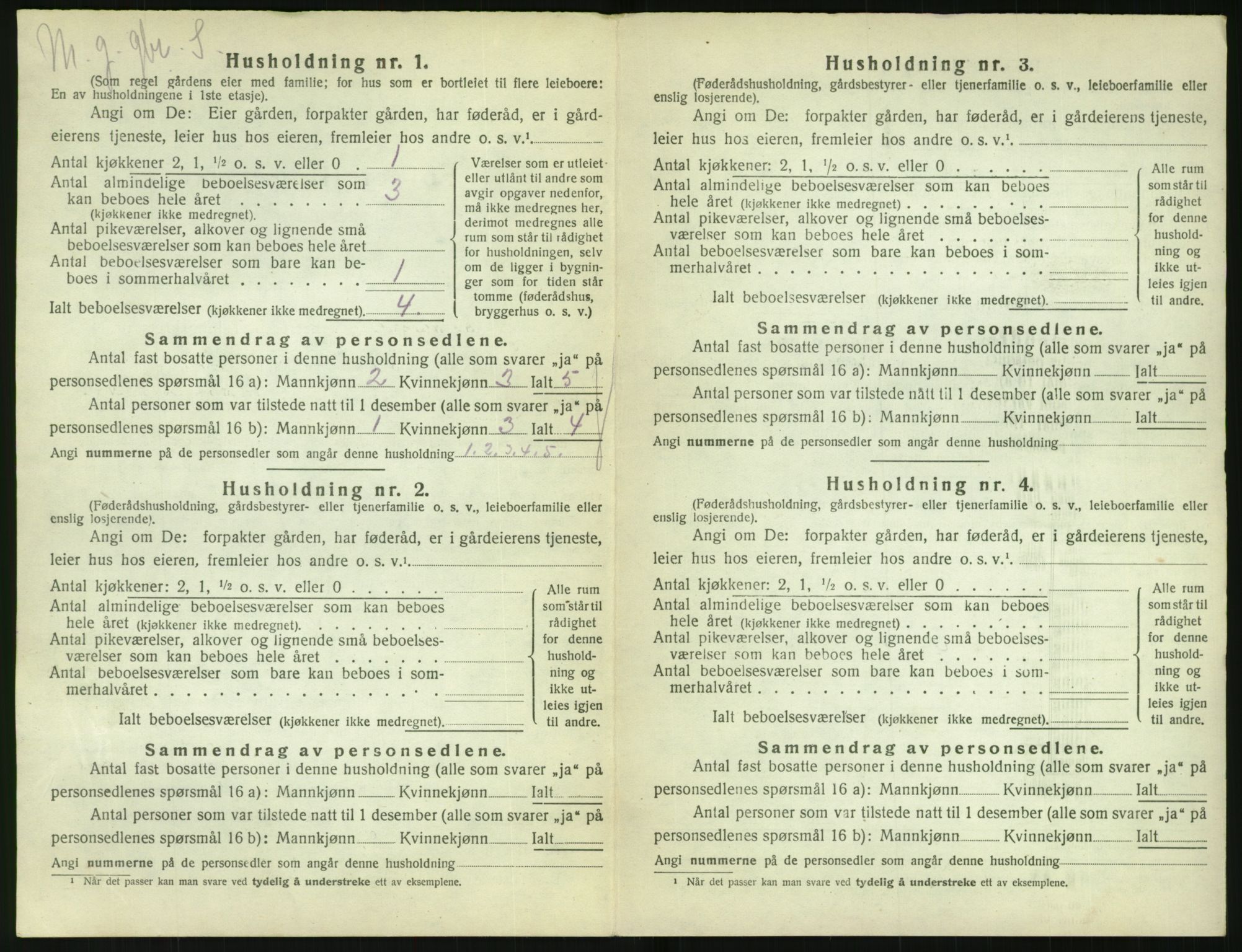 SAK, Folketelling 1920 for 0912 Vegårshei herred, 1920, s. 513