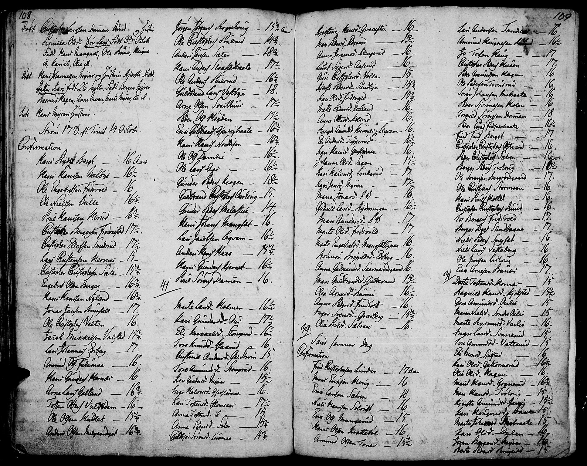 Strøm-Odalen prestekontor, AV/SAH-PREST-028/H/Ha/Haa/L0004: Ministerialbok nr. 4, 1804-1810, s. 108-109