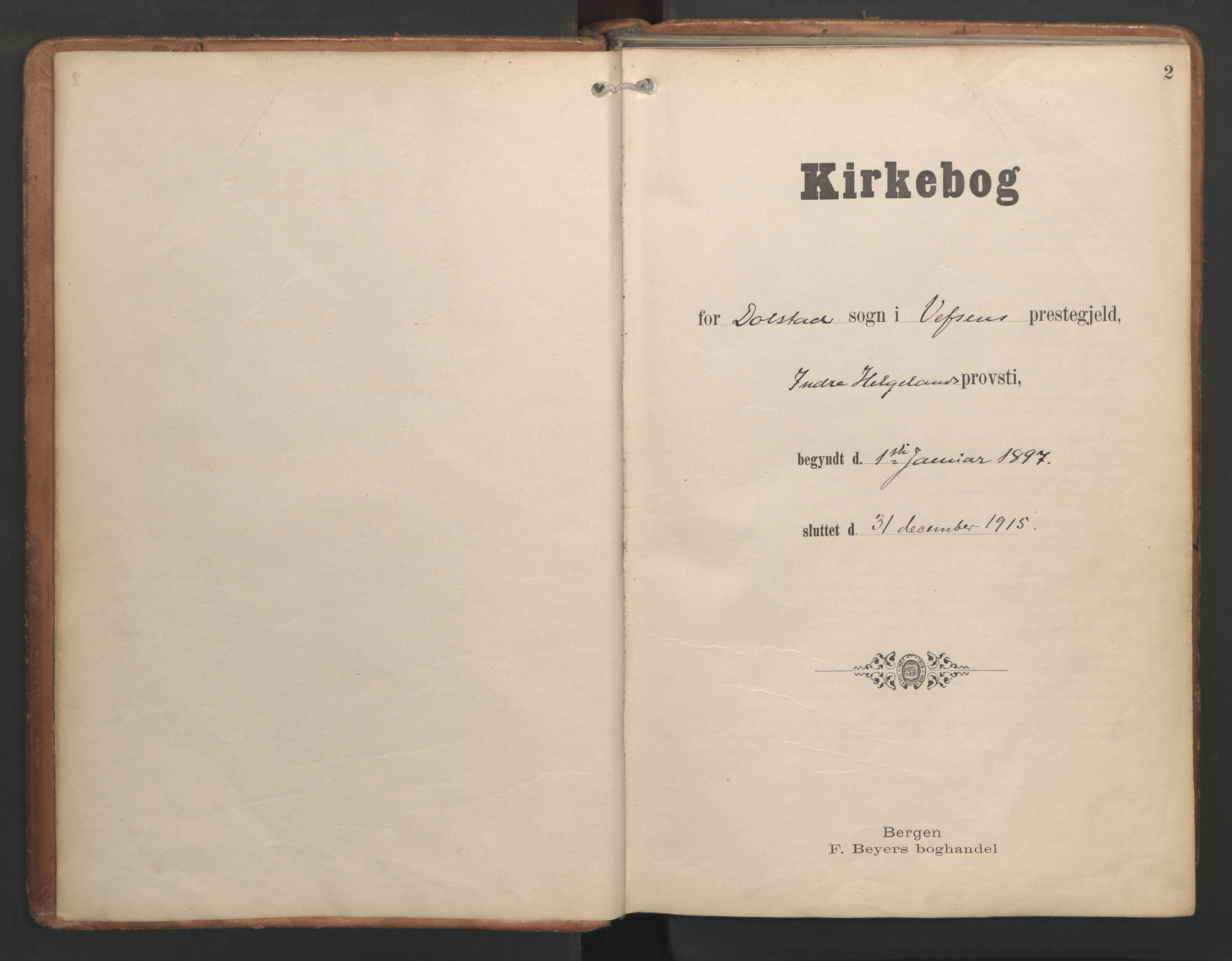 Ministerialprotokoller, klokkerbøker og fødselsregistre - Nordland, SAT/A-1459/820/L0298: Ministerialbok nr. 820A19, 1897-1915, s. 2