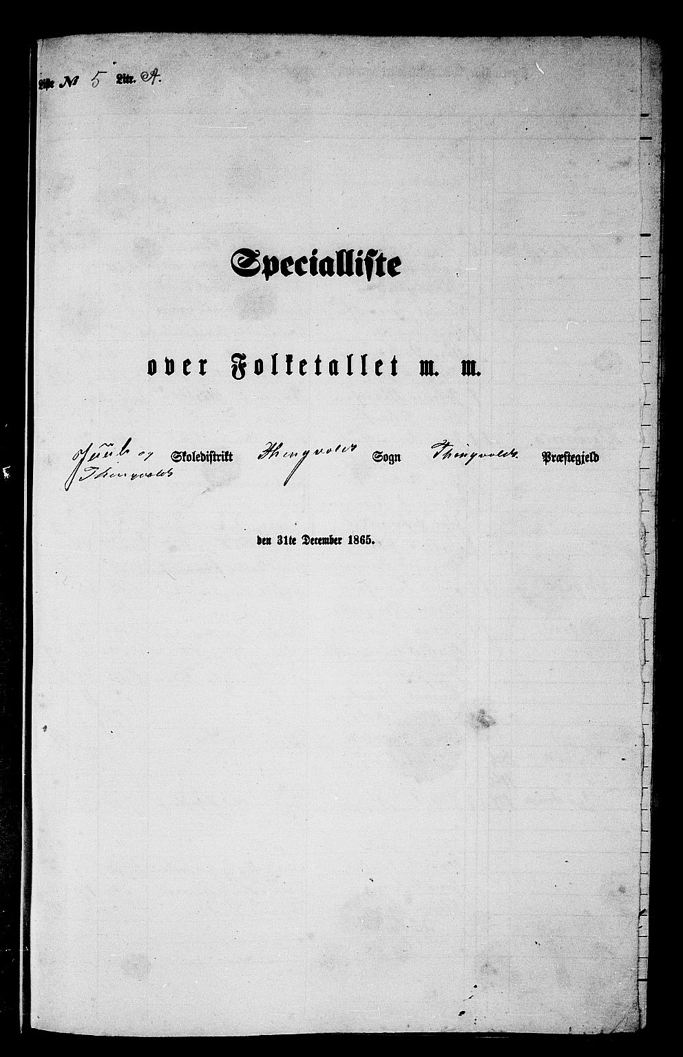 RA, Folketelling 1865 for 1560P Tingvoll prestegjeld, 1865, s. 57